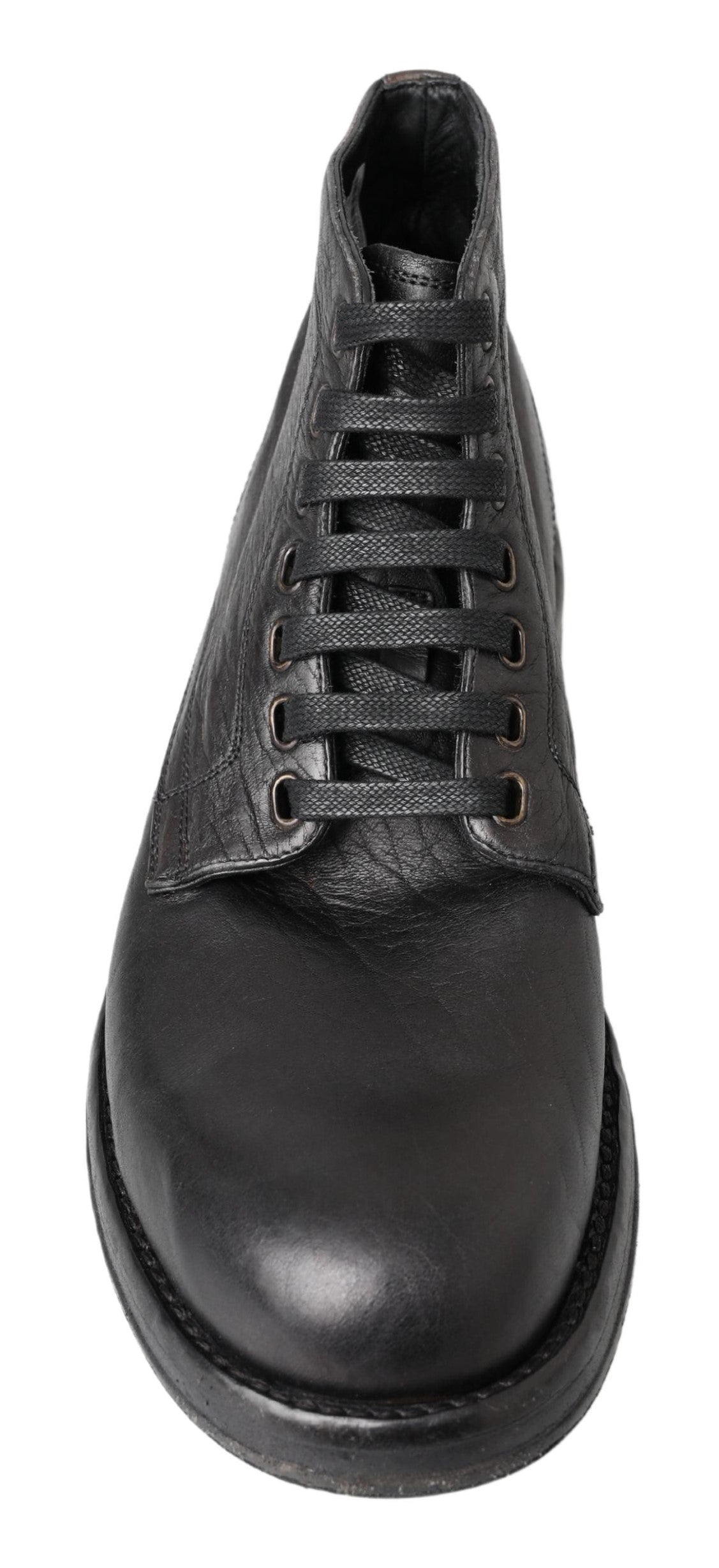 Dolce &amp; Gabbana Black Horse кожени ботуши Perugino