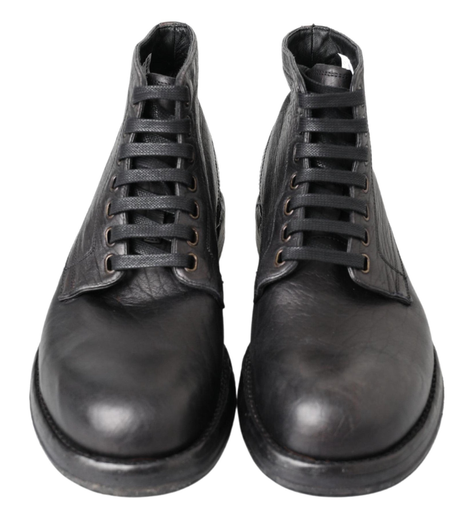 Dolce &amp; Gabbana Black Horse кожени ботуши Perugino