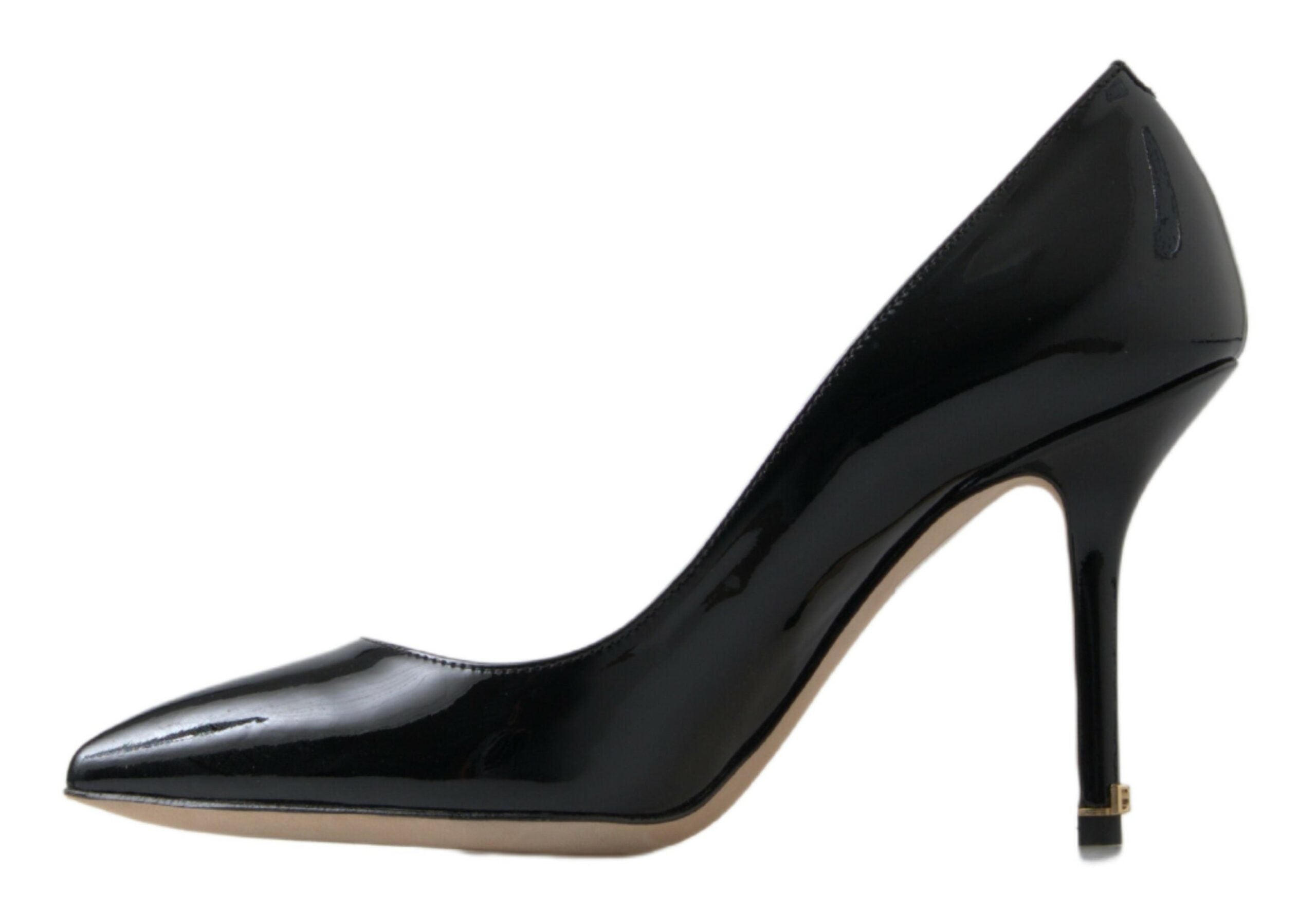 Dolce &amp; Gabbana черни лачени обувки с високи токчета