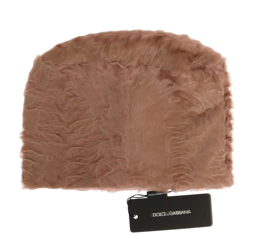 Dolce &amp; Gabbana Beige Xiangao Lamb Beanie