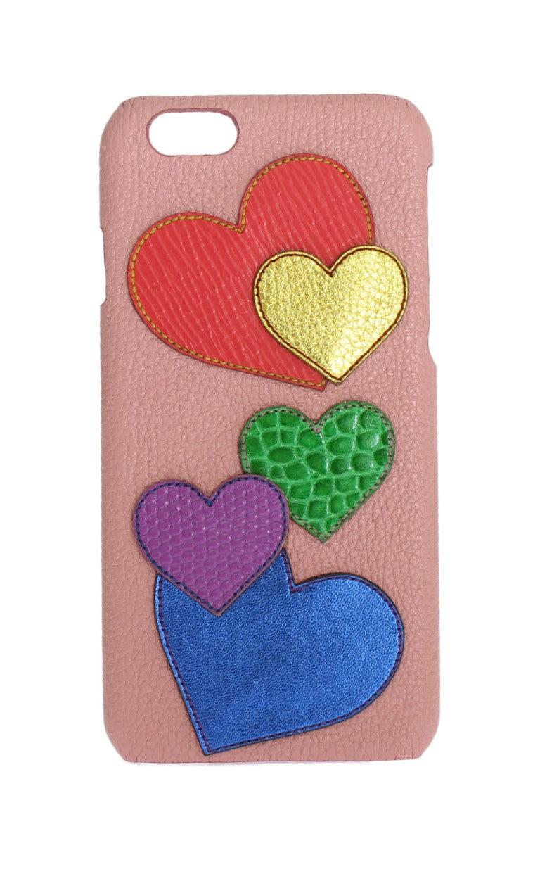 Розов кожен калъф за телефон със сърце на Dolce &amp; Gabbana