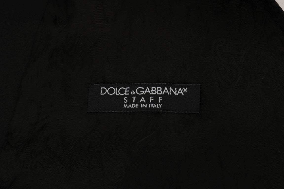 Памучна жилетка Dolce &amp; Gabbana Black STAFF