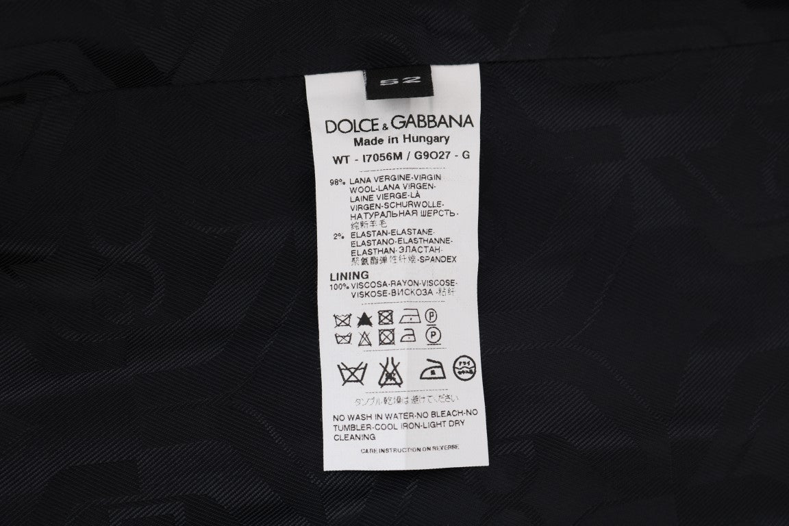 Сива вълнена еластична жилетка Dolce &amp; Gabbana