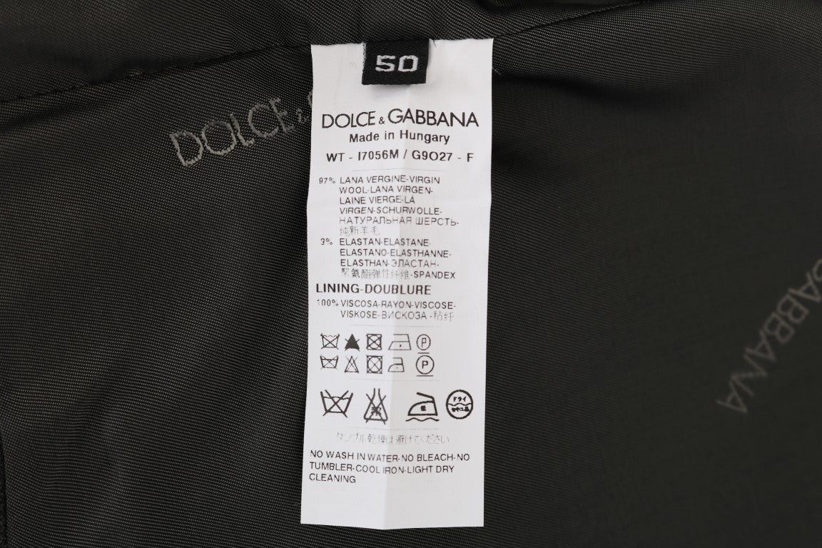 Dolce &amp; Gabbana Сива вълнена еластична жилетка STAFF