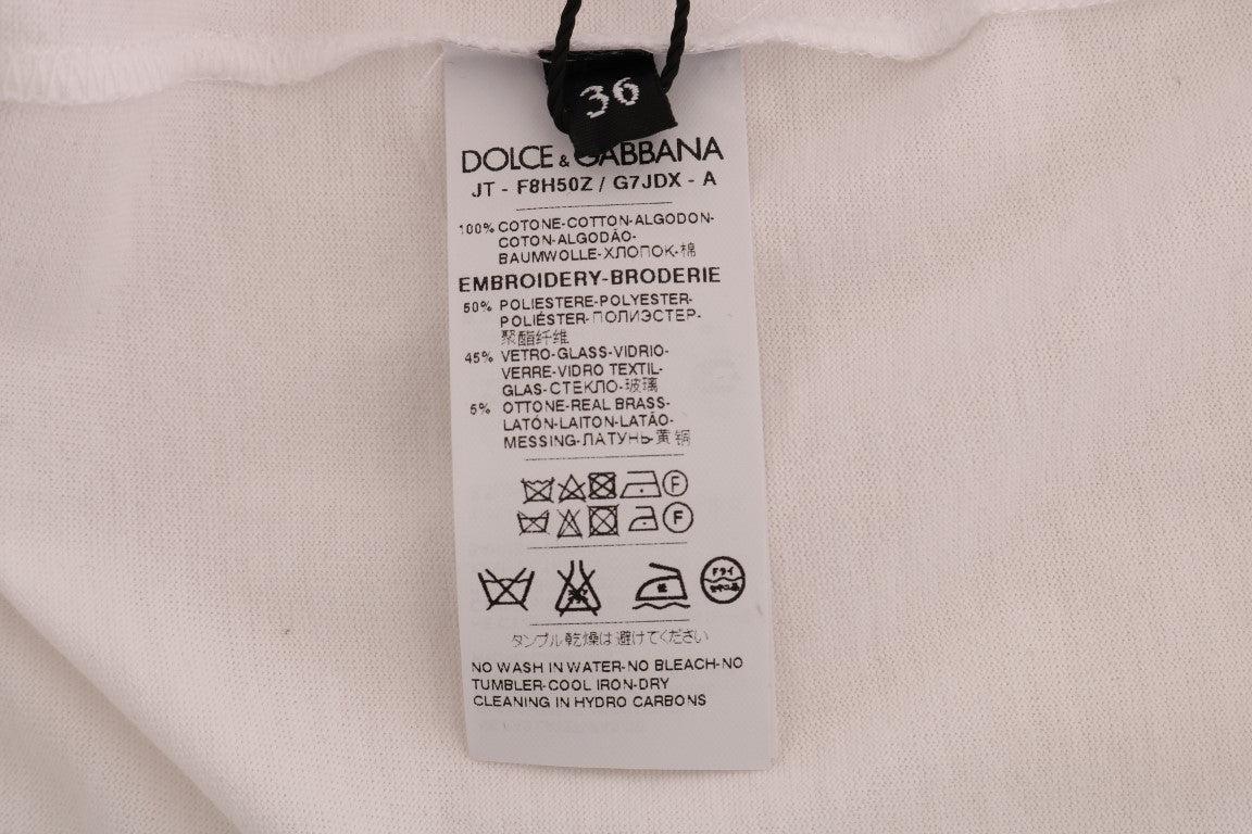 Dolce & Gabbana Sequined Fairy Tale Cotton T-Shirt