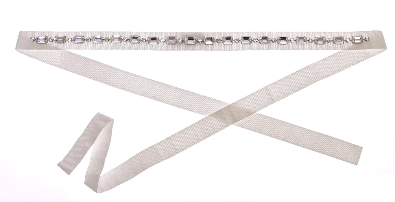 Бели колани с кристални камъни Dolce &amp; Gabbana