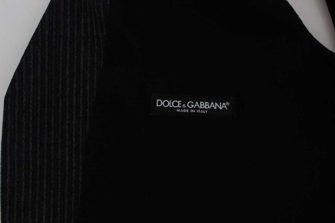 Официална жилетка Dolce &amp; Gabbana на сиви райета