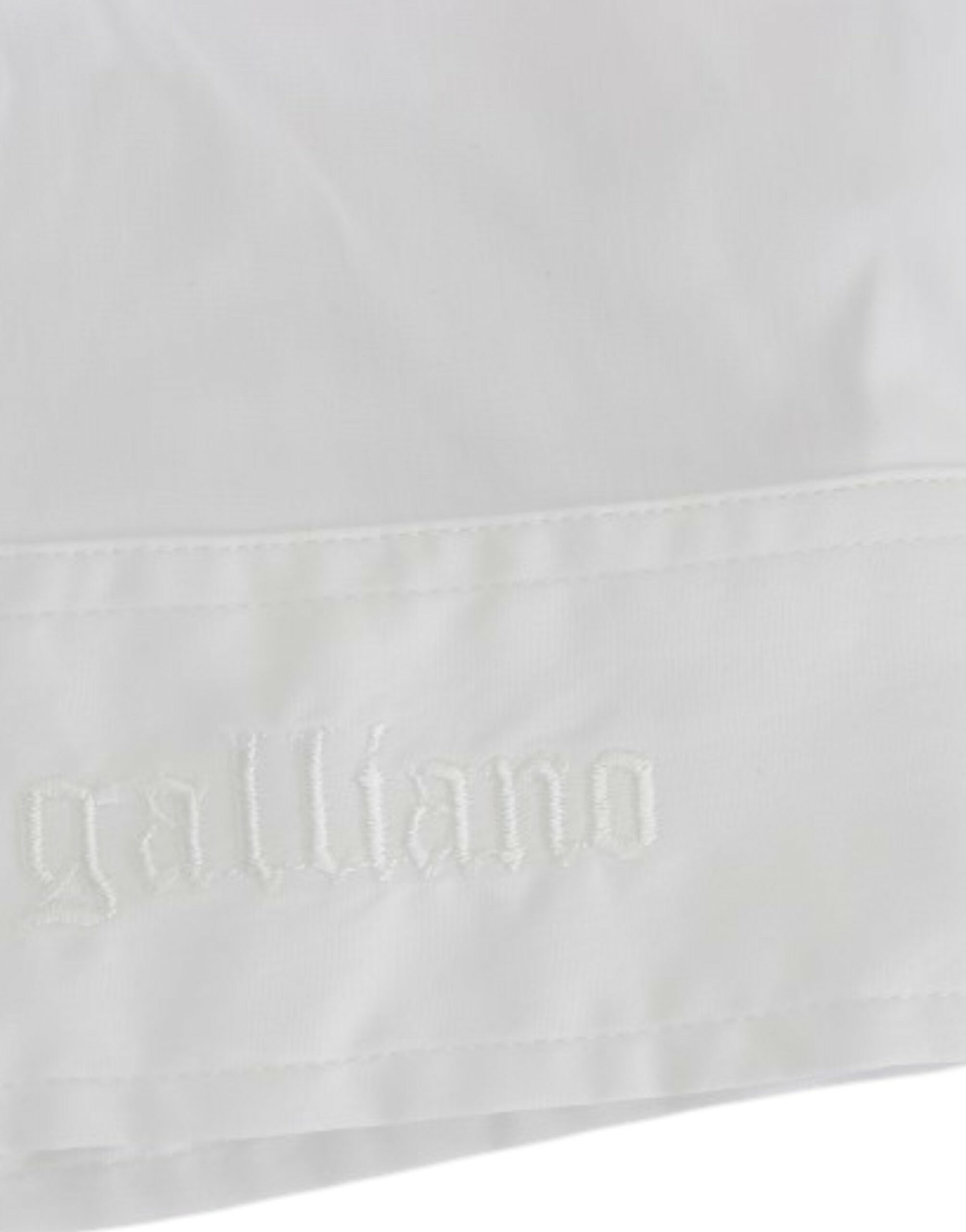 Бяла памучна риза John Galliano