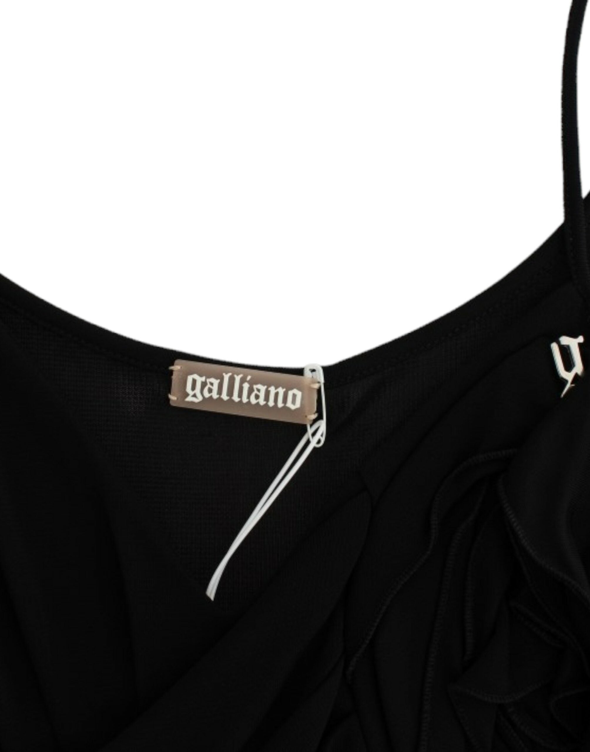 John Galliano Черна коктейлна рокля