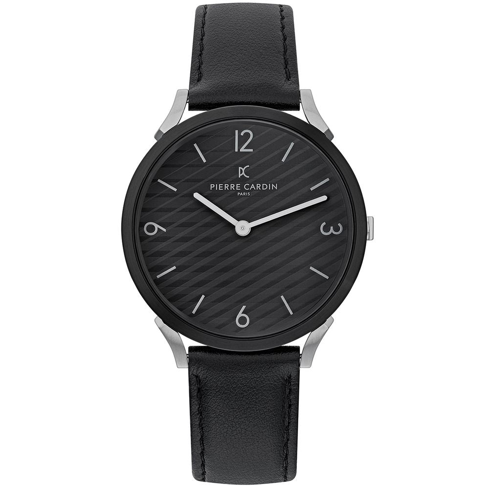 Черен мъжки часовник Pierre Cardin