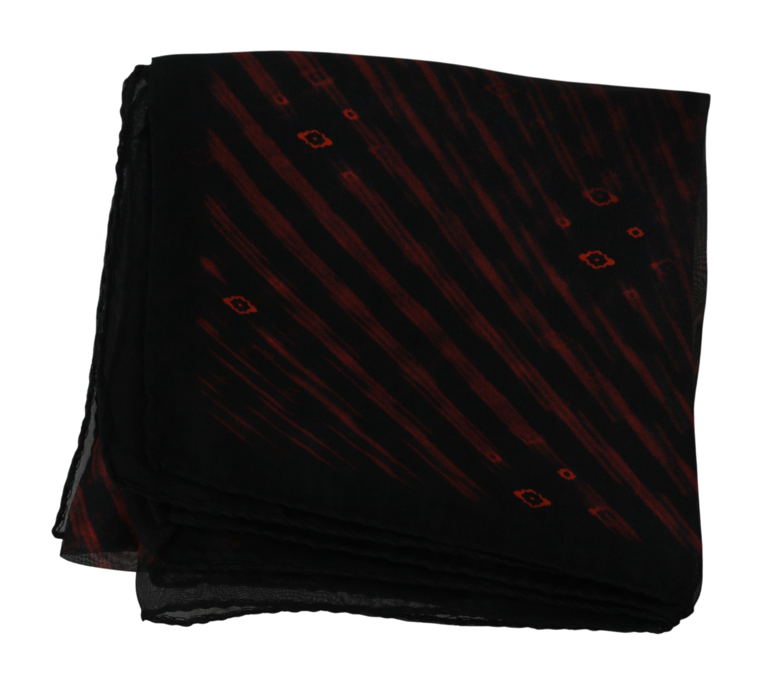 Костюм Национален черен оранжев 100% копринен марков шал