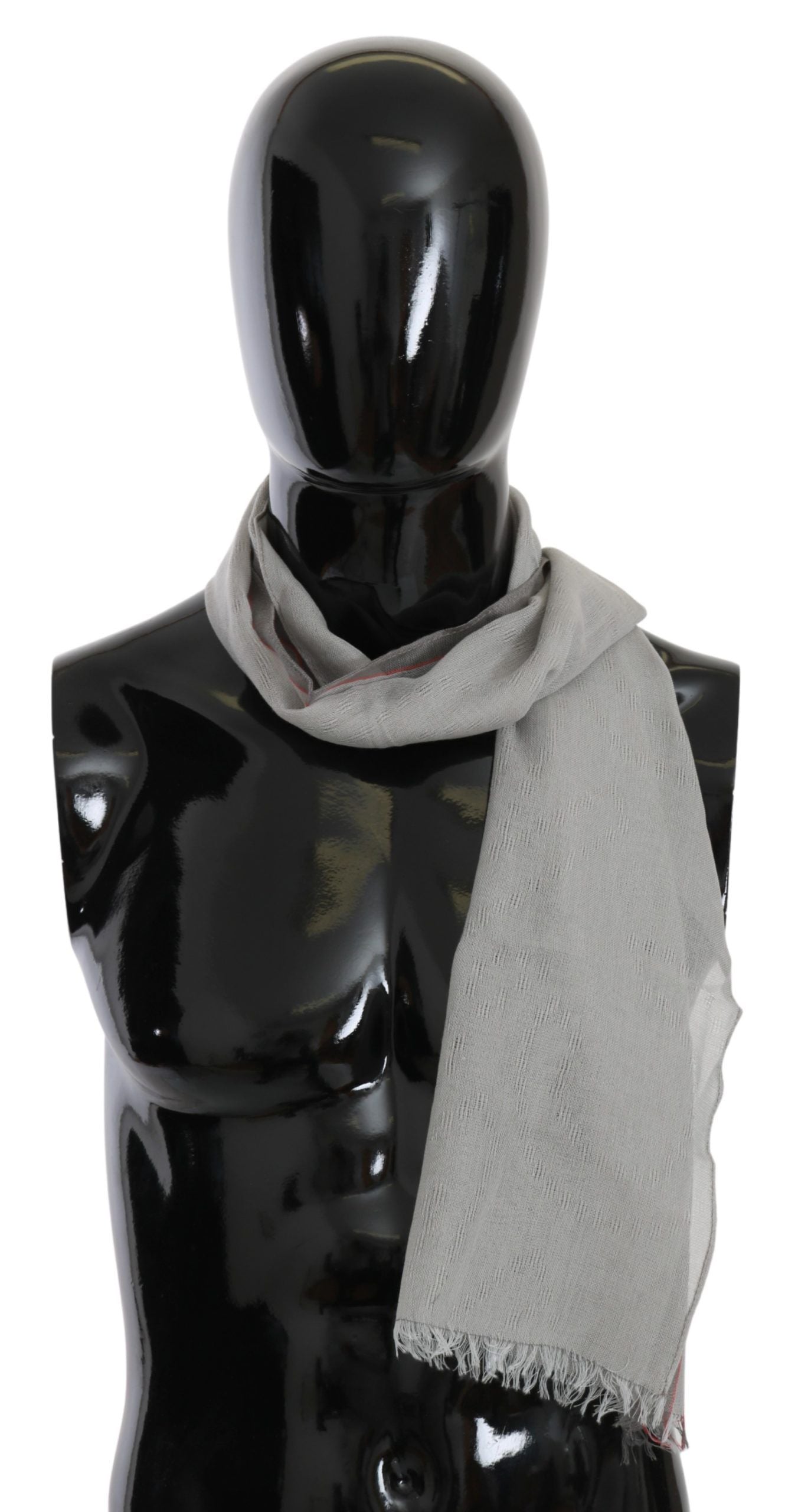 Костюм Национален сив памучен шал с ресни