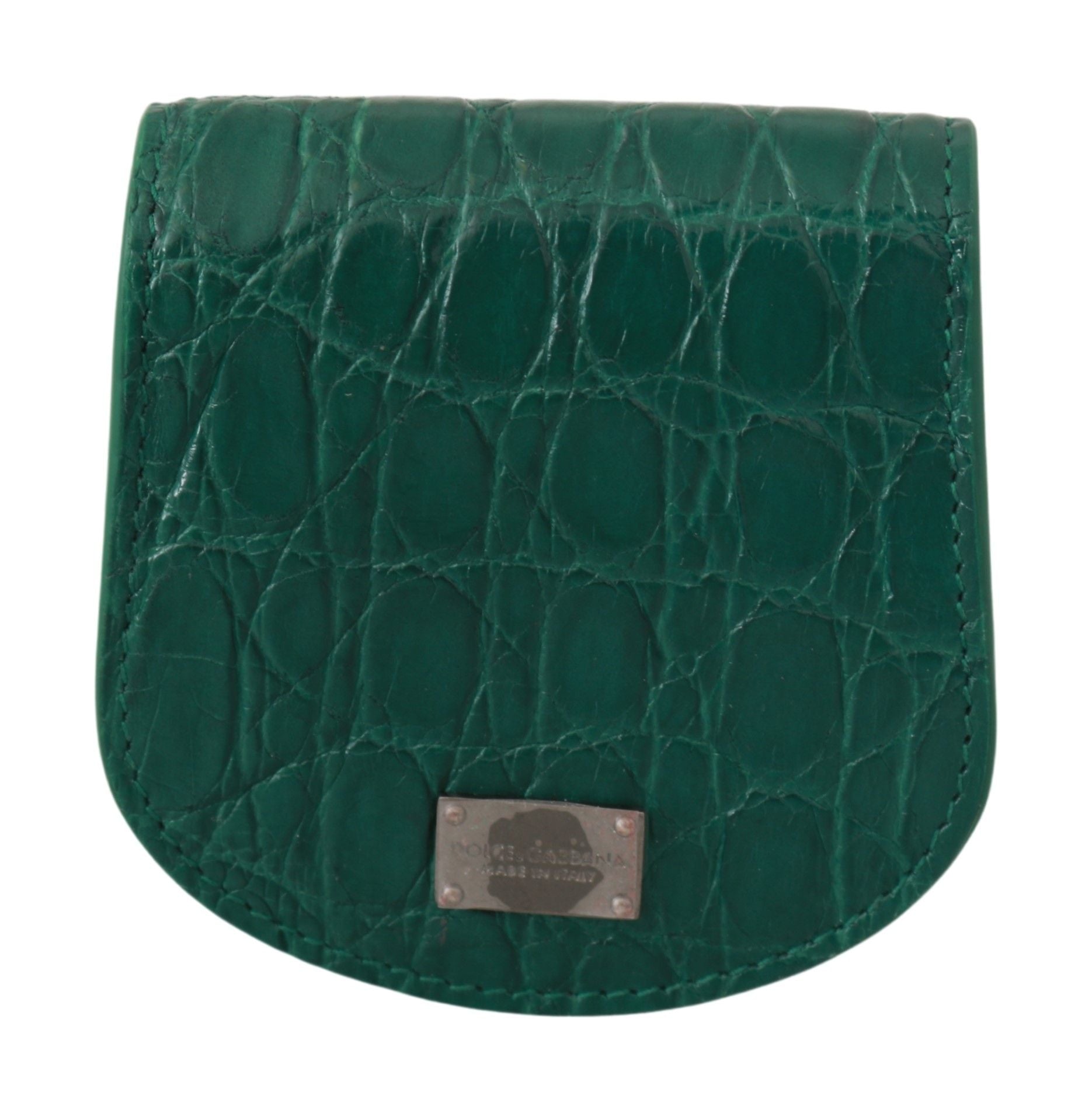 Портфейл Dolce &amp; Gabbana Green Exotic Skins Condom Case Holder Holder