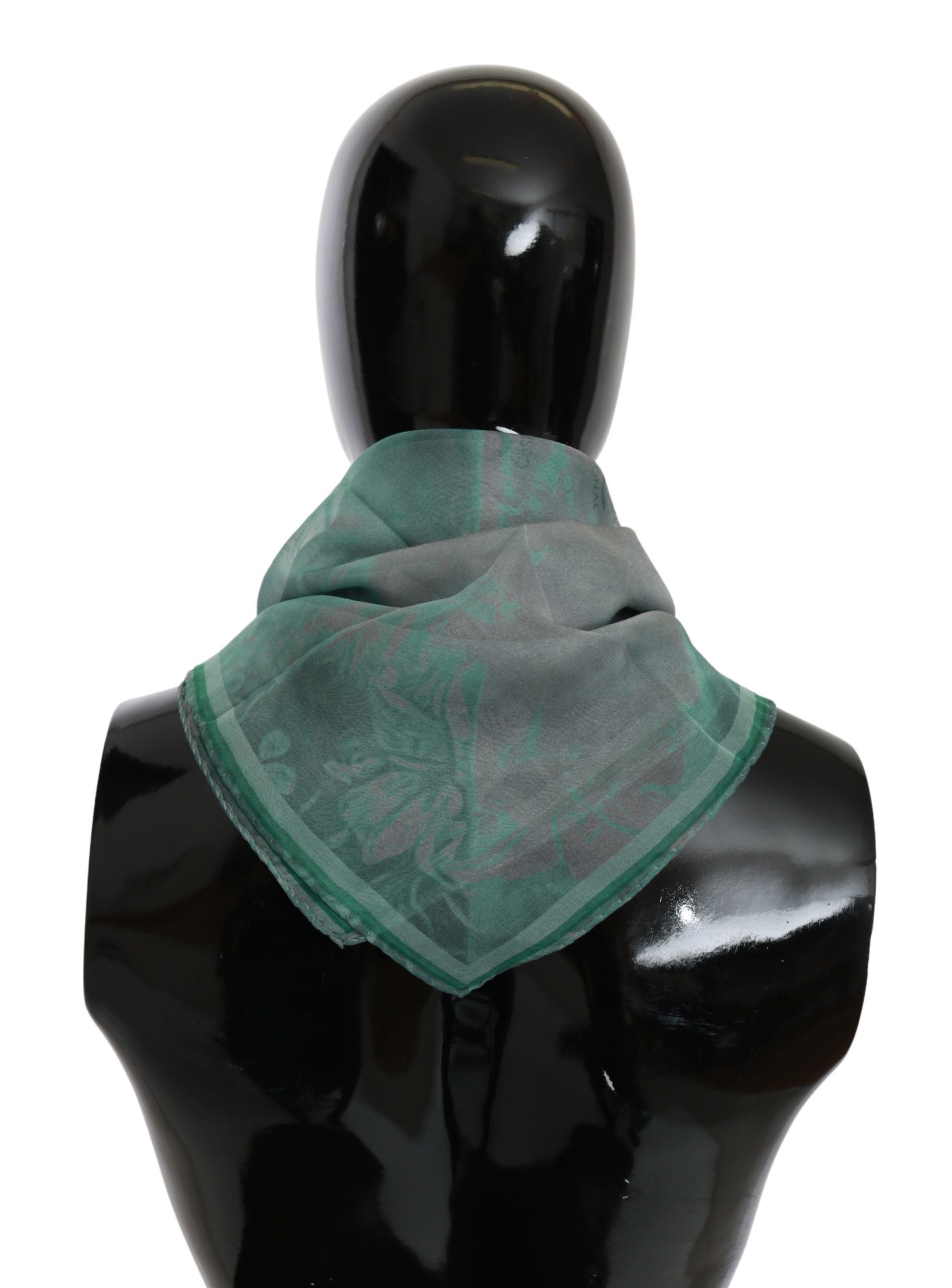 Костюм Национален зелен копринен шал с фулар, увиващ шал
