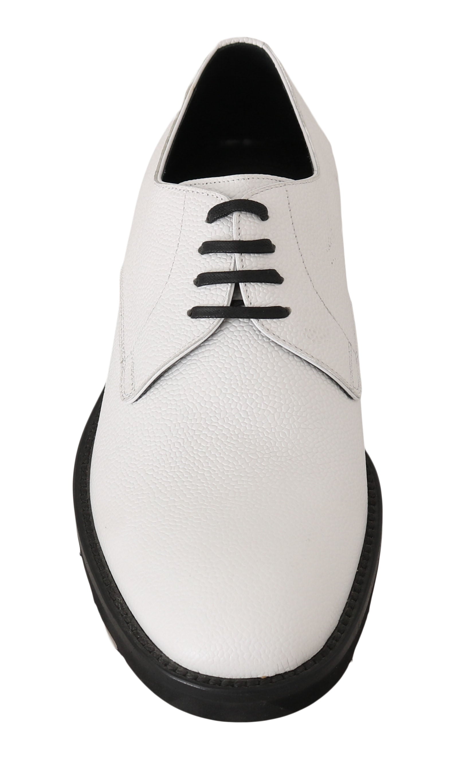 Dolce &amp; Gabbana Официални обувки с бяла кожена рокля дерби