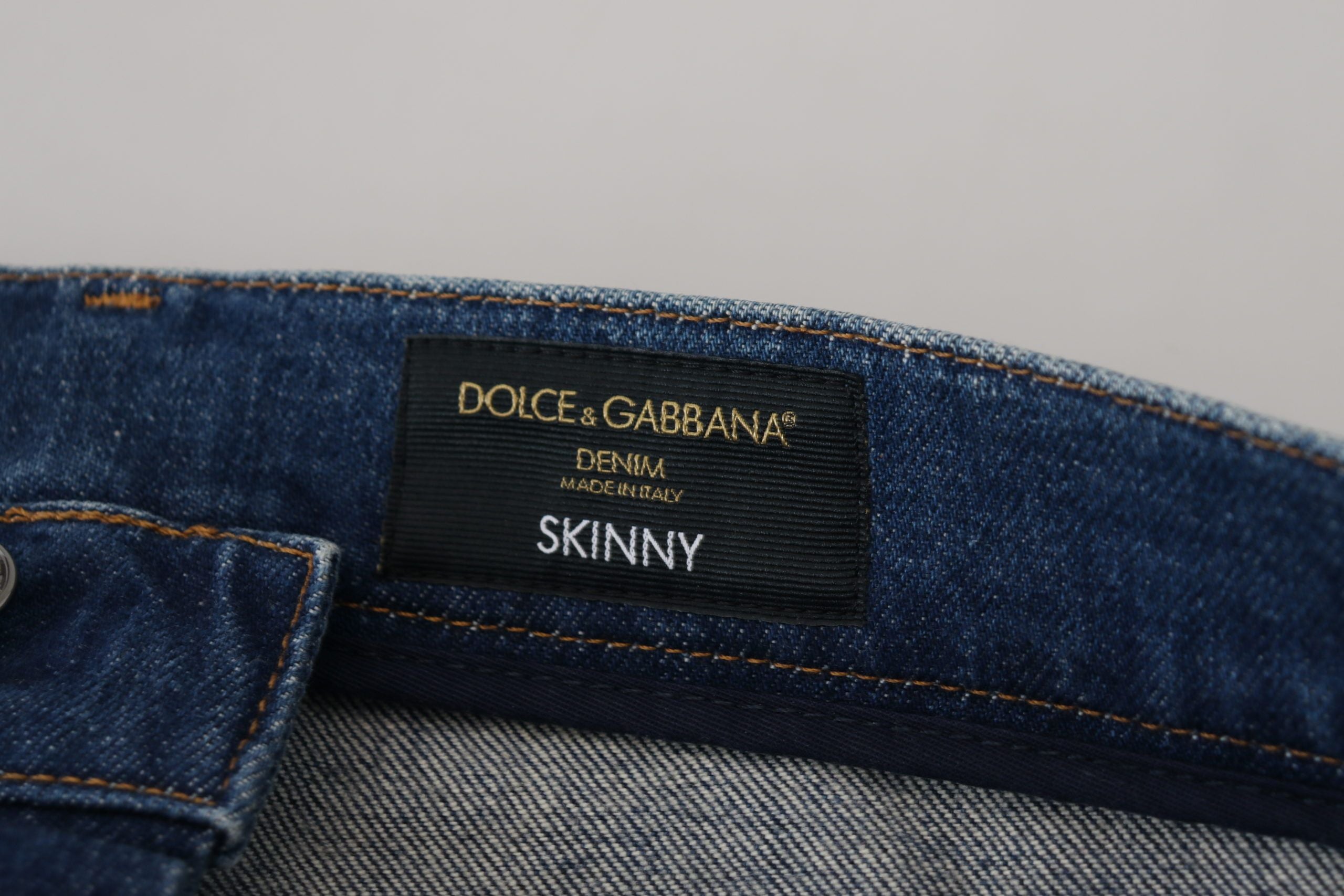 Dolce & Gabbana Elegant Slim Fit Italian Denim Jeans