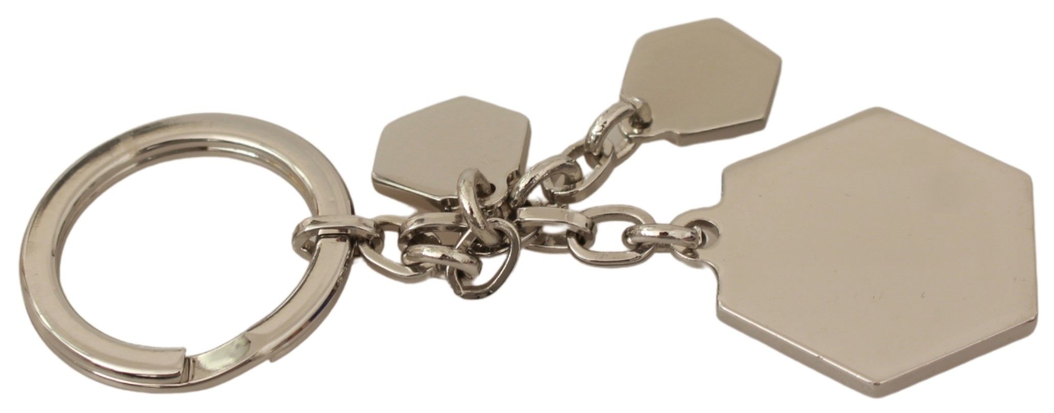 GF Ferre Бежов черен пръстен Ключодържател с метално стоманено лого и ключодържател
