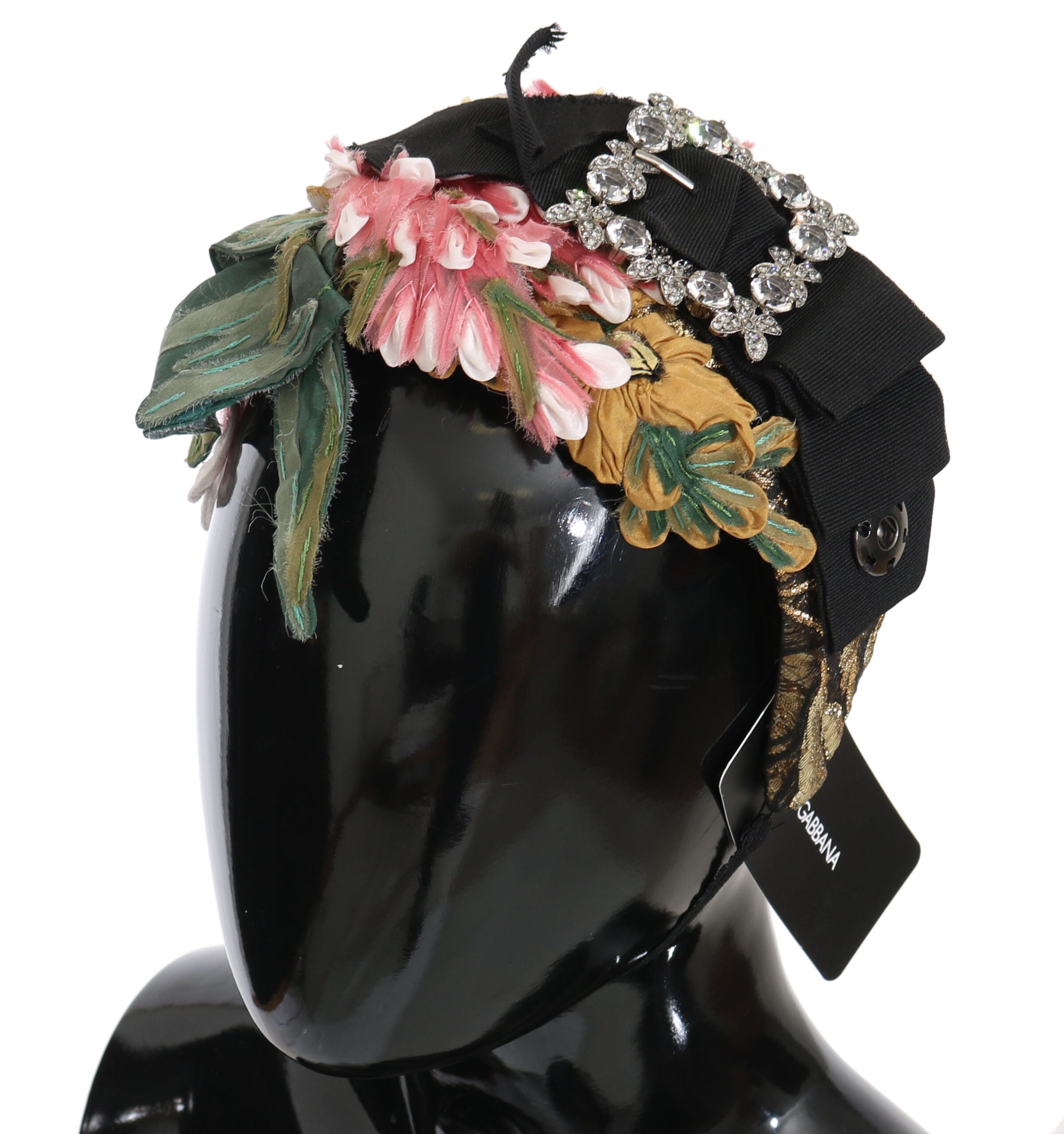 Dolce &amp; Gabbana многоцветна тиара с флорална кристална лента с диадема