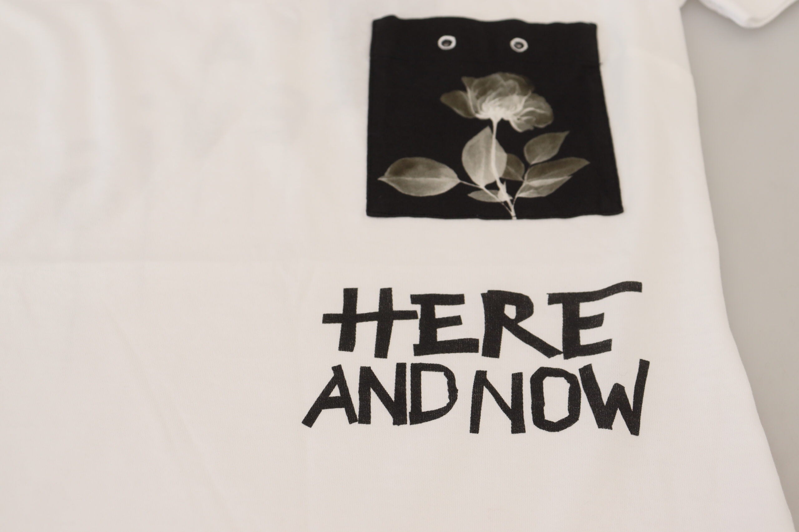 Dolce & Gabbana Chic Monochrome 'Here and Now' Cotton Tee