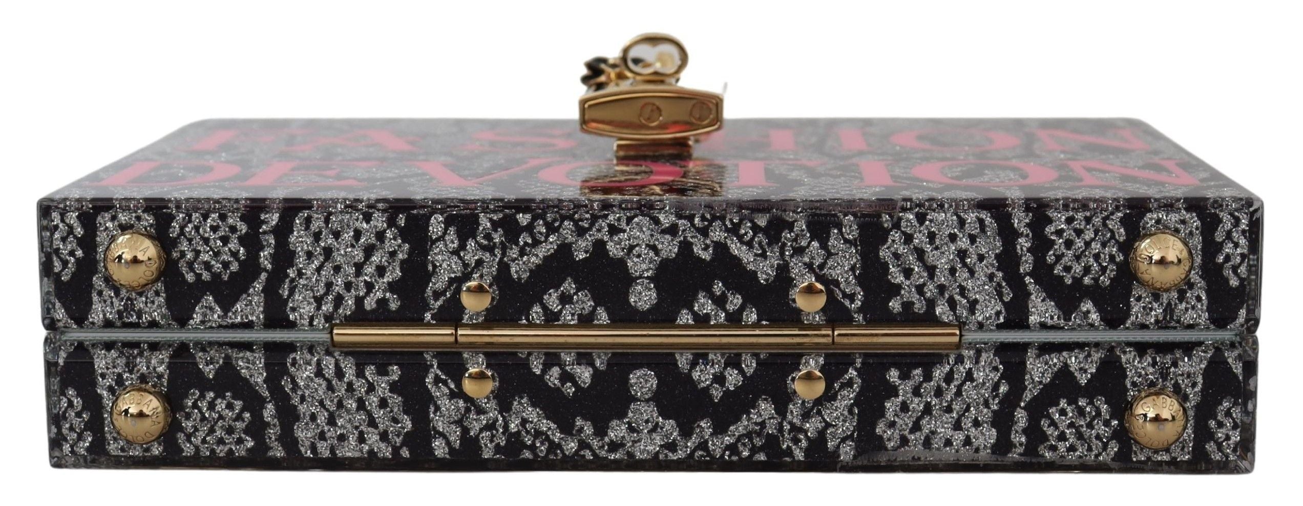 Портмоне Dolce &amp; Gabbana Grey Fashion Devotion Clutch Plexi SICILY BOX