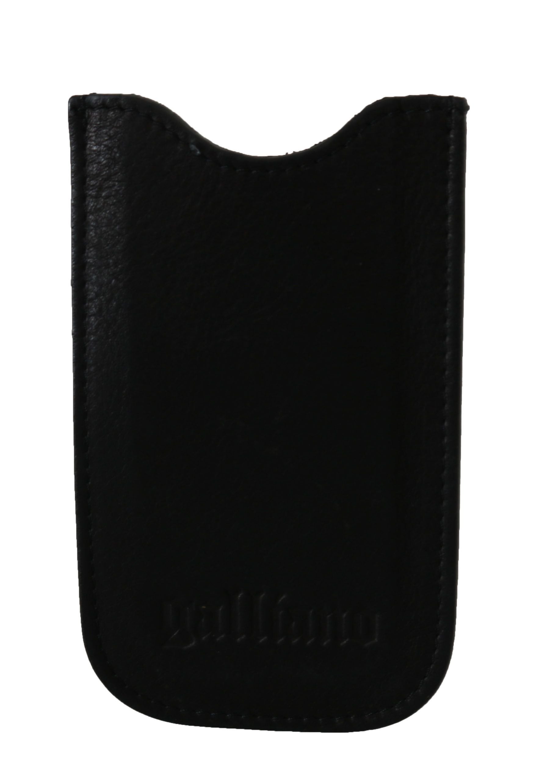 John Galliano Черен кожен многофункционален мъжки портфейл с притежател на карта за самоличност