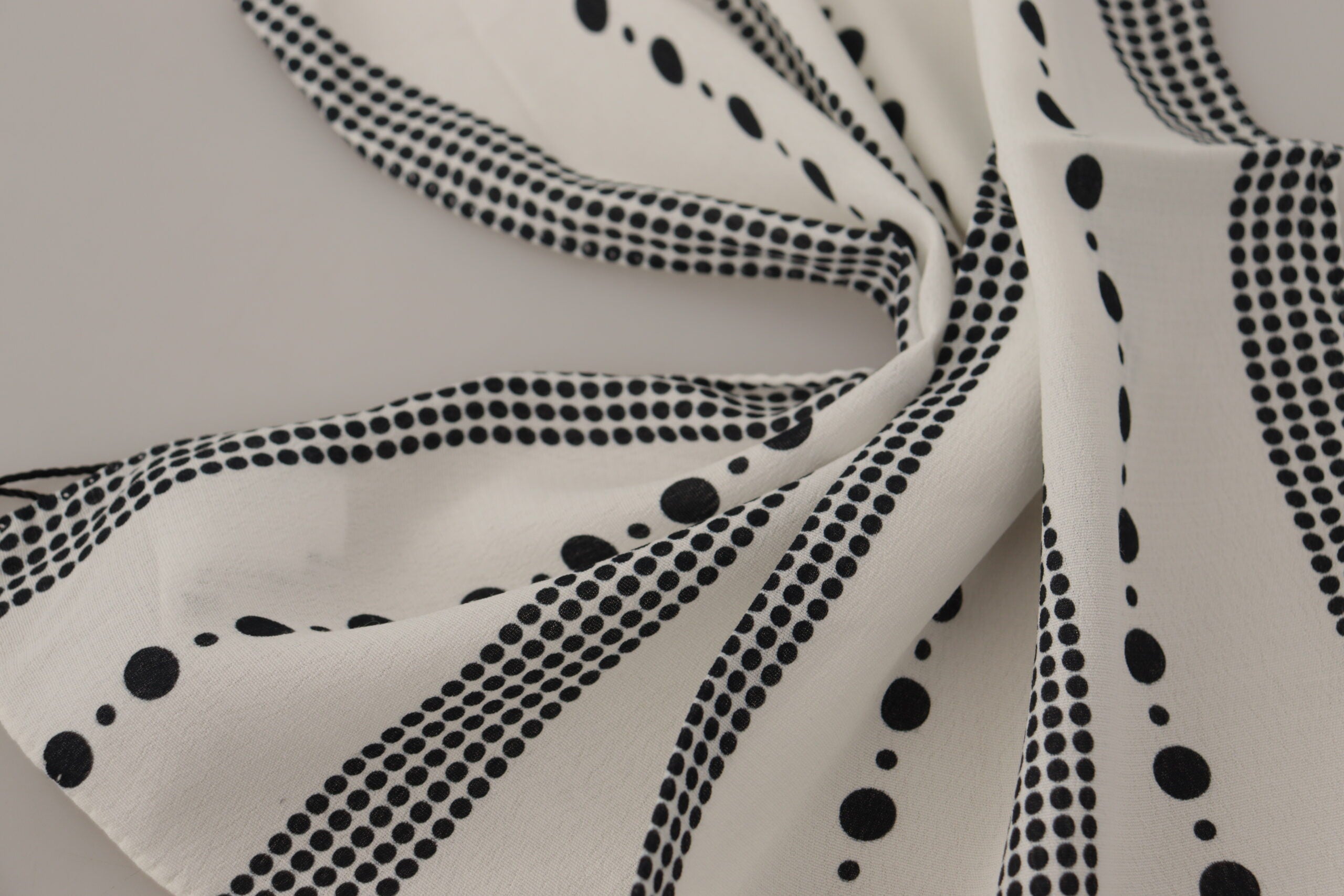 Dolce &amp; Gabbana Квадратна носна кърпичка с бели ивици и вискозен шал