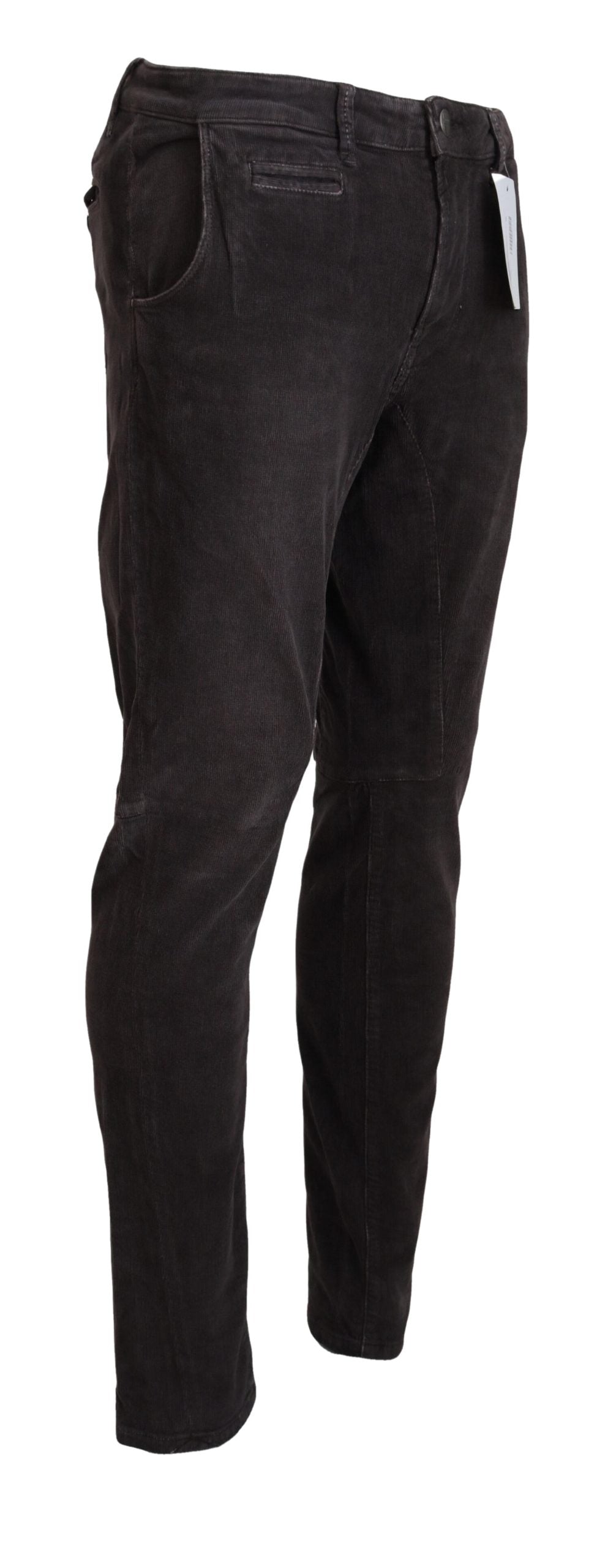 Acht Кафяви памучни прави мъжки ежедневни панталони