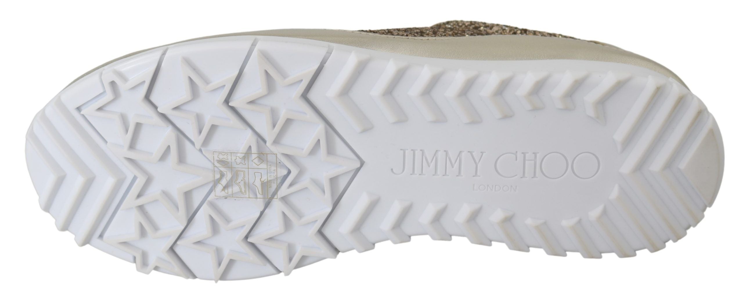 Jimmy Choo златни кожени антични маратонки Monza