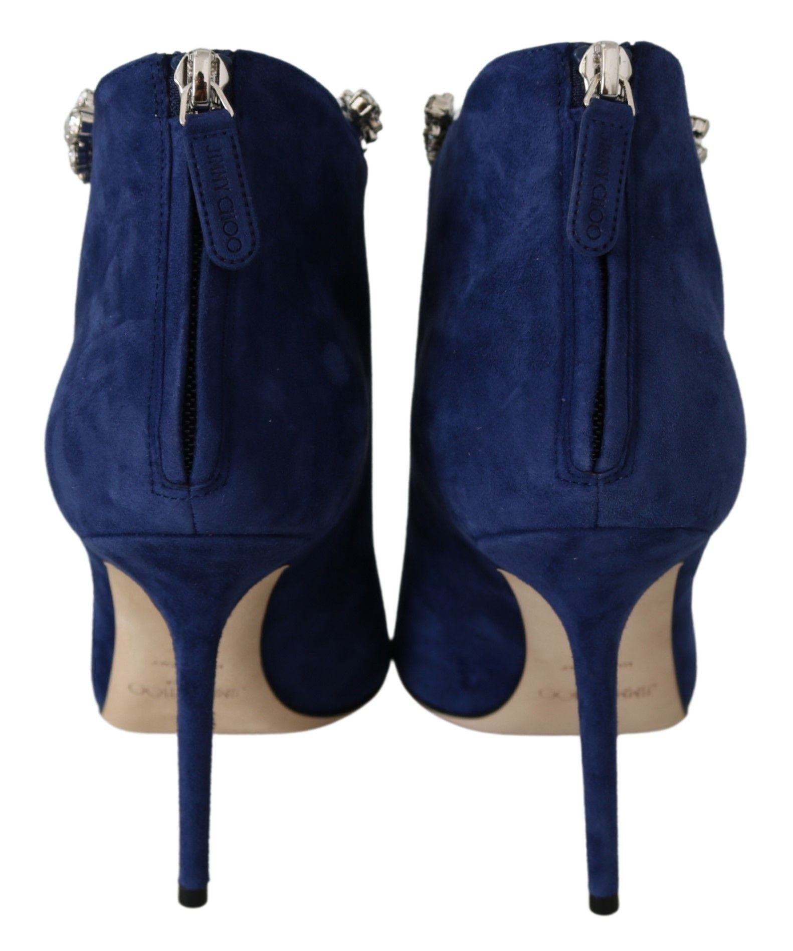 Jimmy Choo Pop Blue Leather Blaize 100 Ботуши Обувки