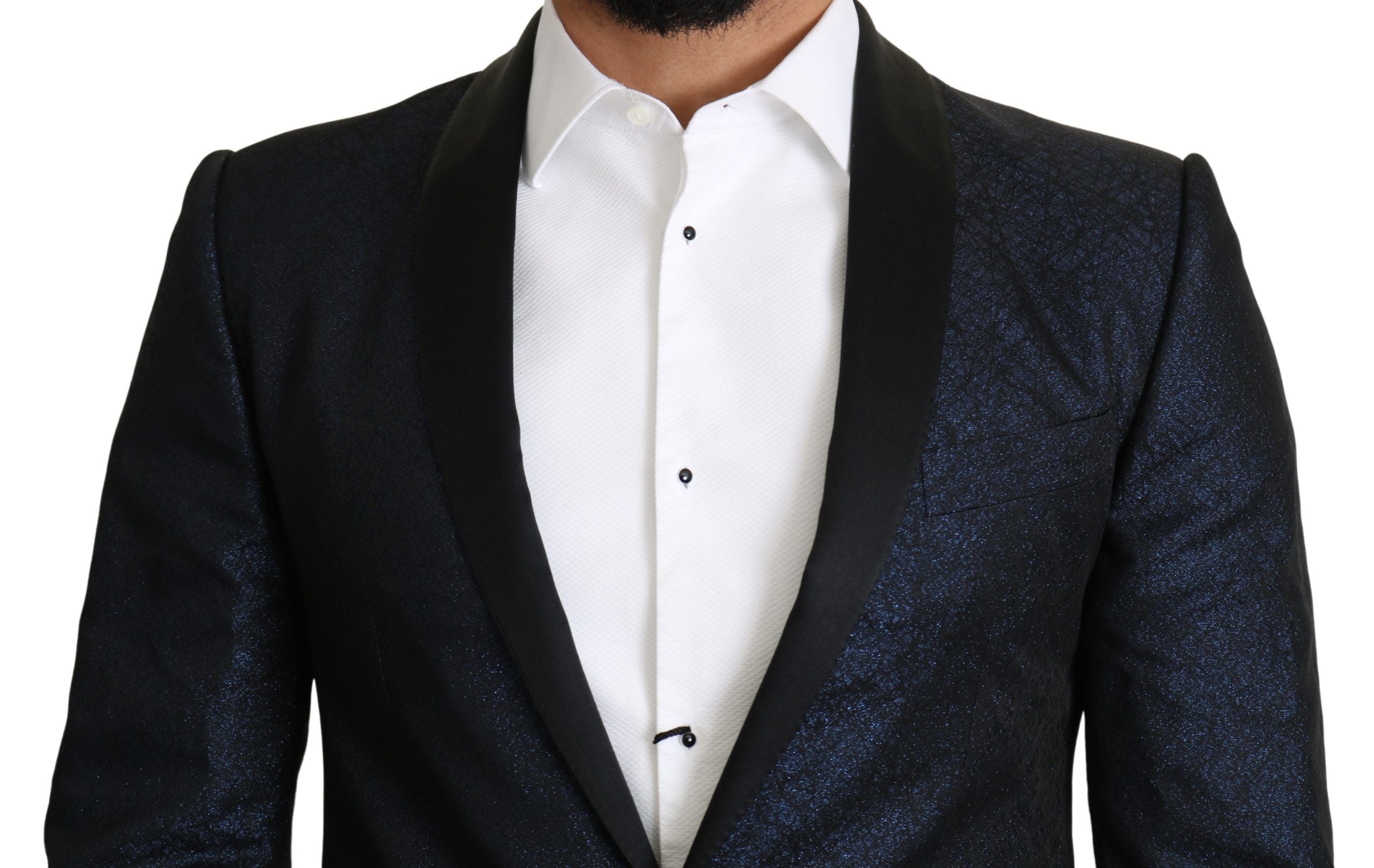 Dolce &amp; Gabbana Blue Slim Fit Jacket, Палто MARTINI Blazer