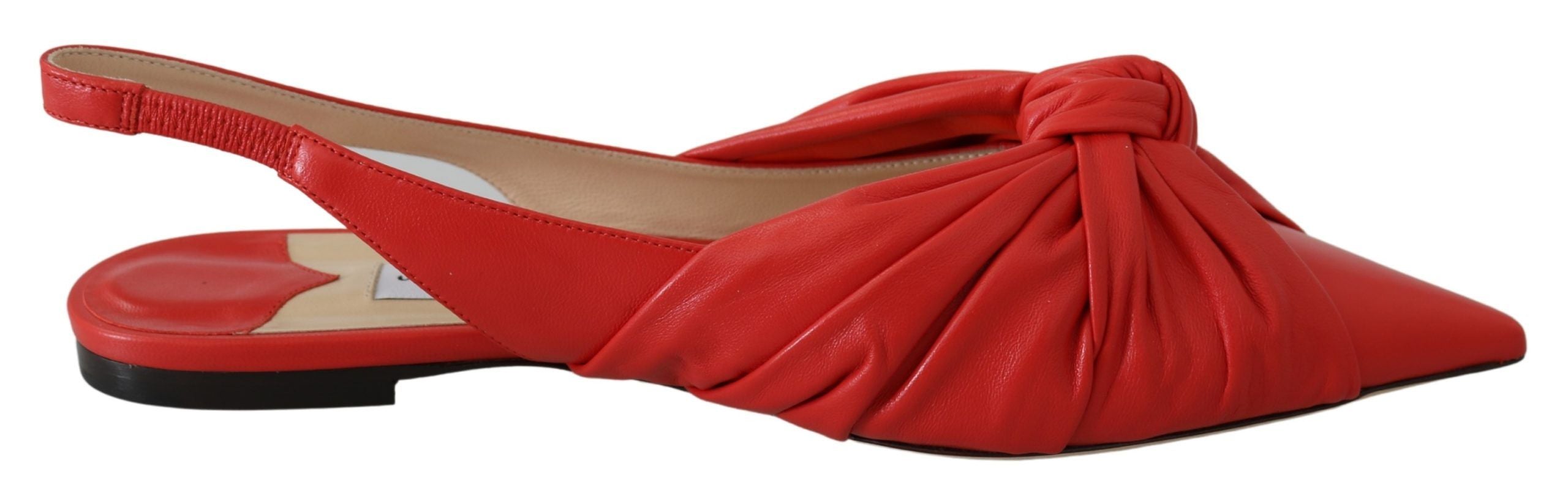 Кожени обувки Jimmy Choo Annabell Flat Nap Chilli