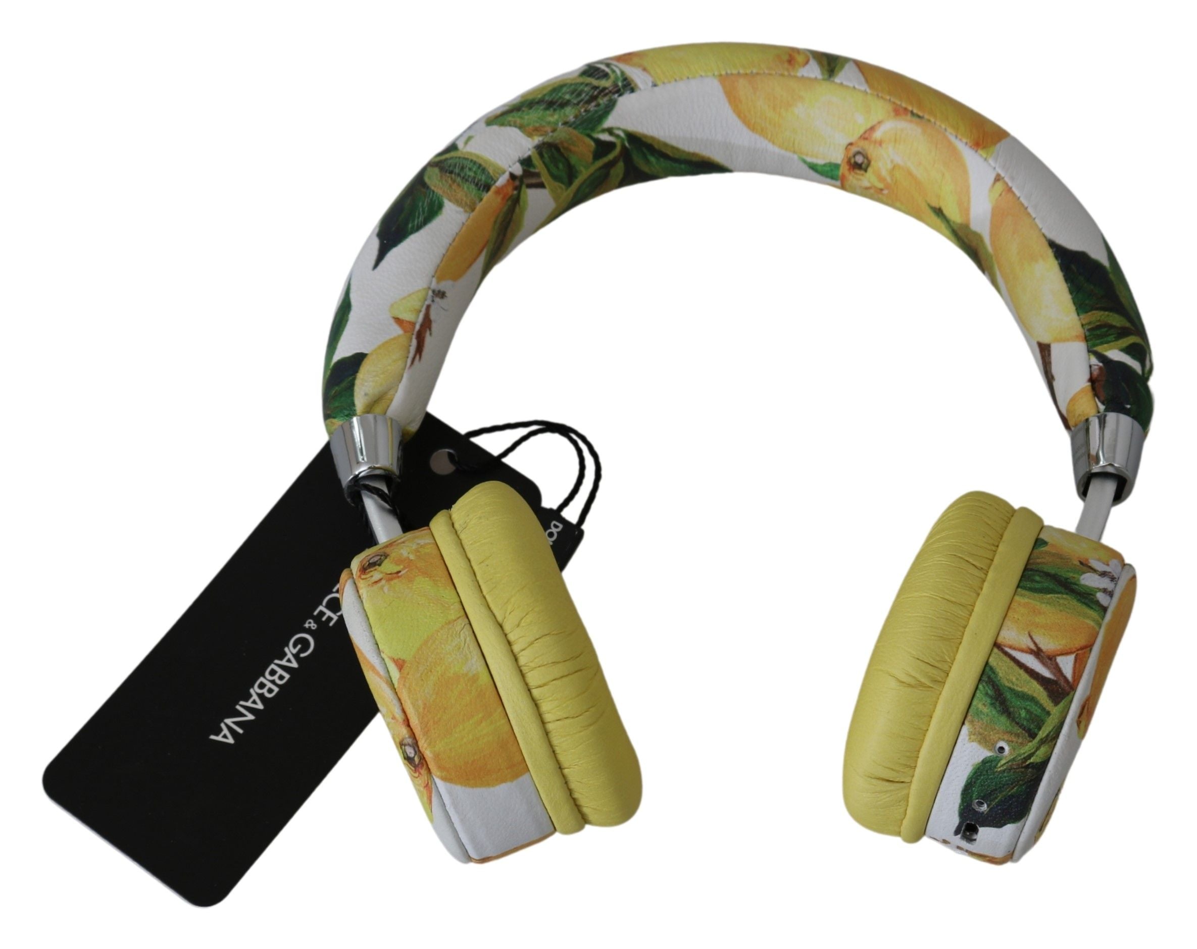 Слушалки Dolce &amp; Gabbana White Yellow Lemon Print Headset