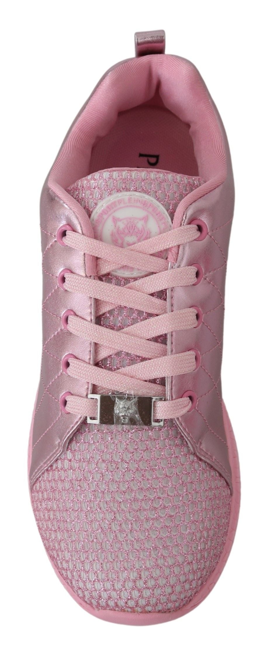 Обувки Plein Sport Pink Blush Polyester Runner Gisella Sneakers