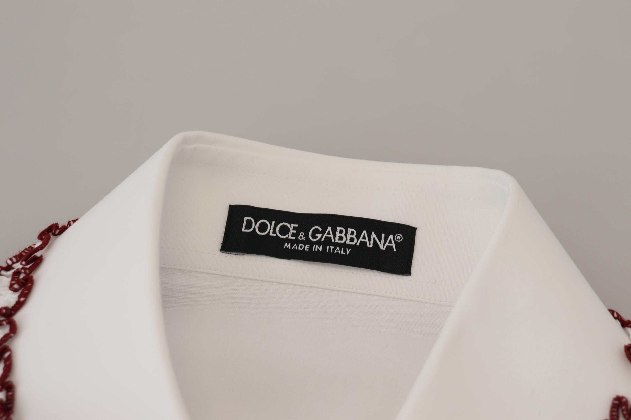 Dolce & Gabbana Elegant White Cotton Polo Top