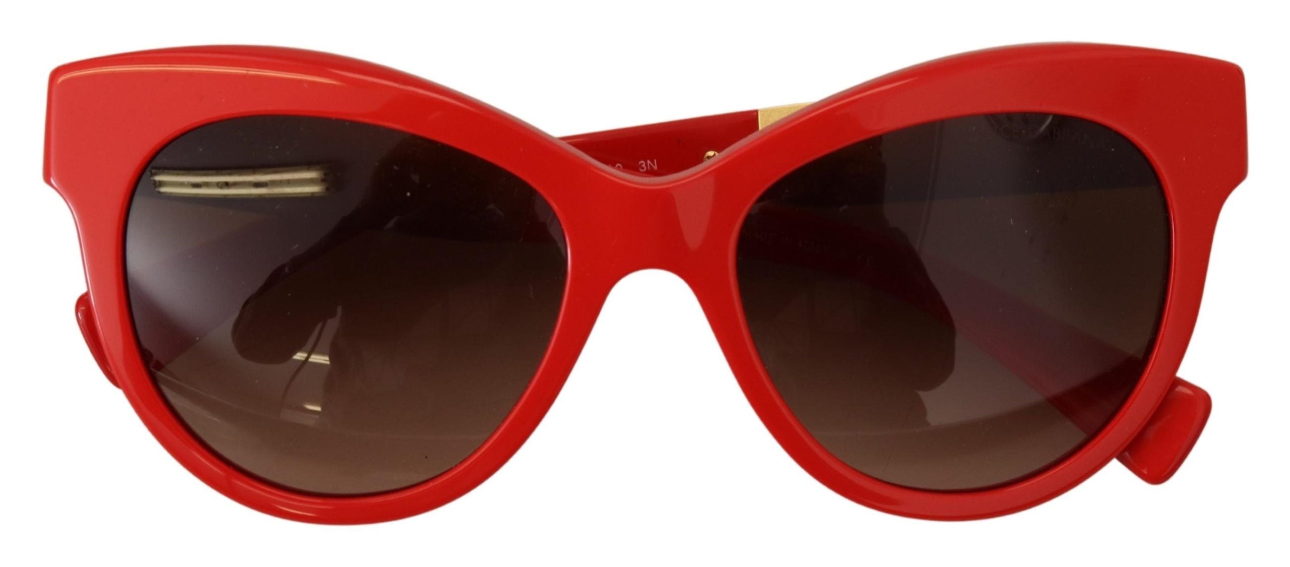 Слънчеви очила Dolce &amp; Gabbana Red Cat Eye Lens Floral Shades DG4215