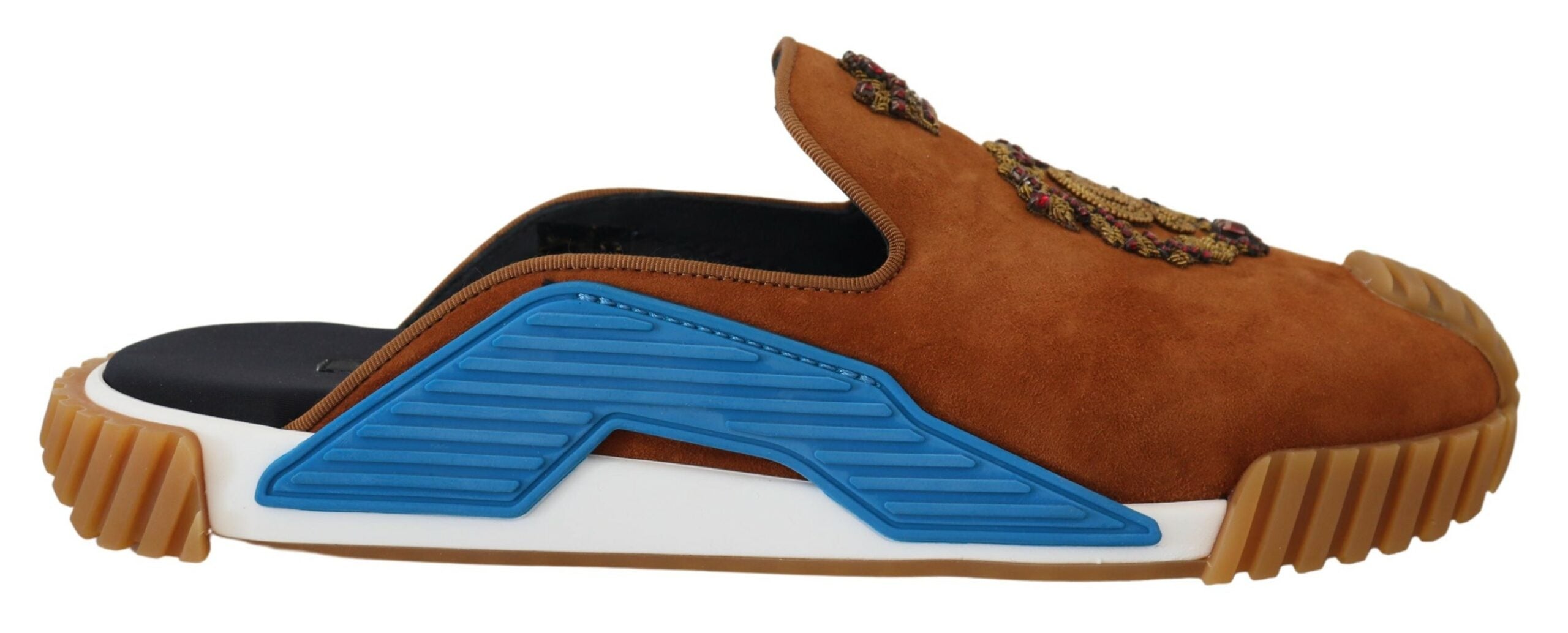 Dolce &amp; Gabbana бежови велурени сандали с равни обувки NS1