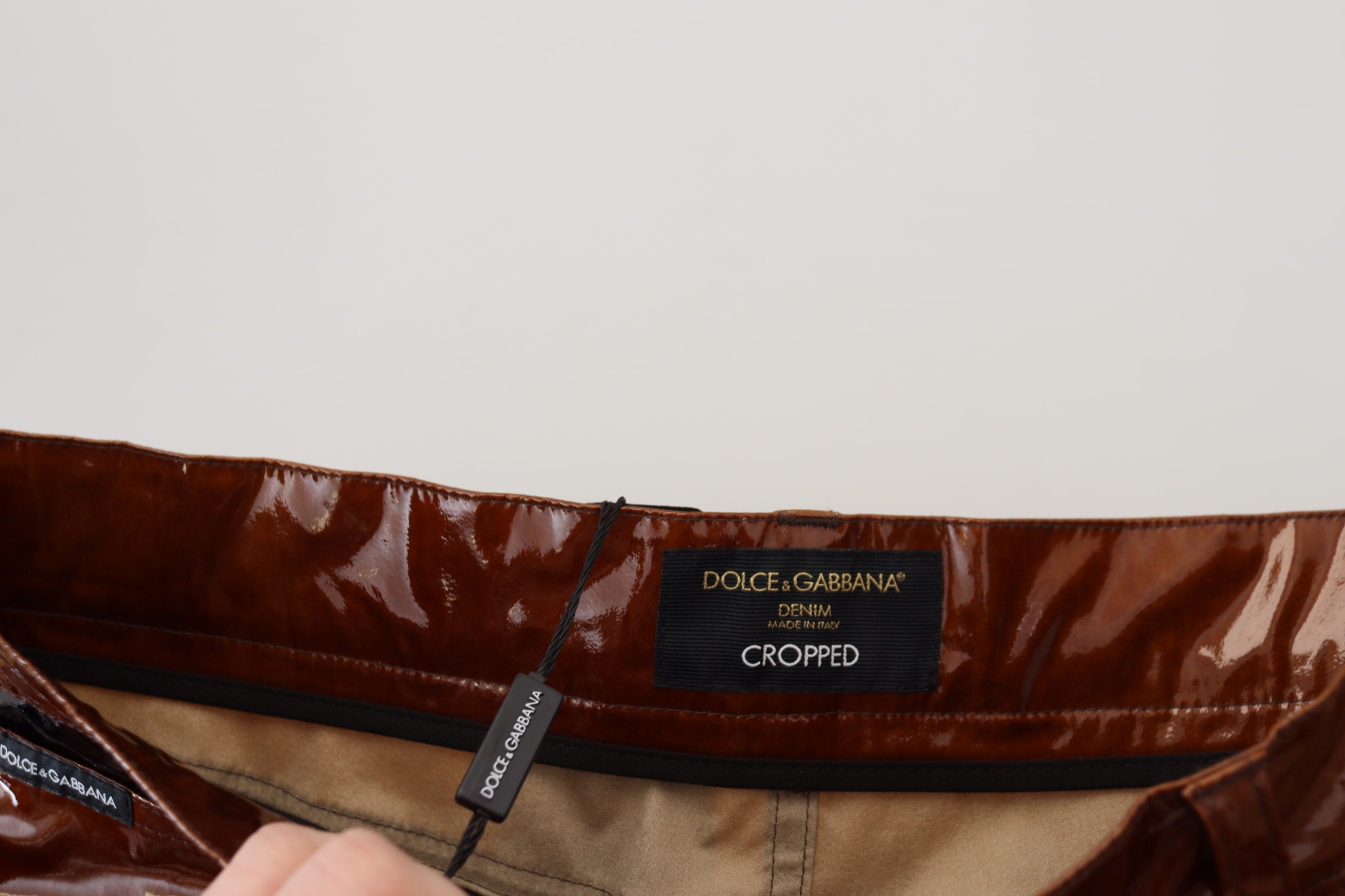 Dolce &amp; Gabbana многоцветни блестящи прилепнали дънки за мъже