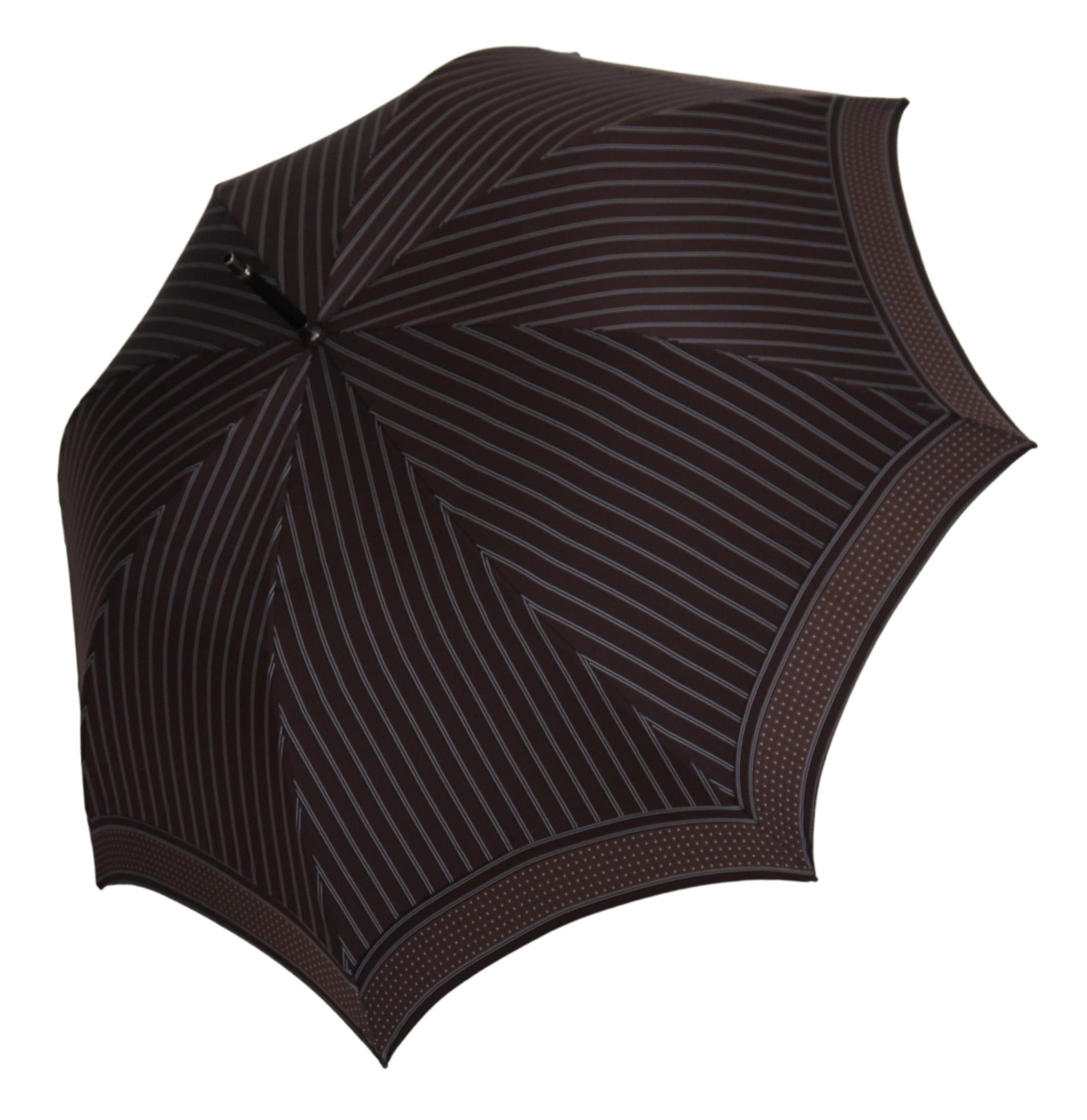 Сгъваем чадър Sartoria с кафява кожена дръжка на Dolce &amp; Gabbana