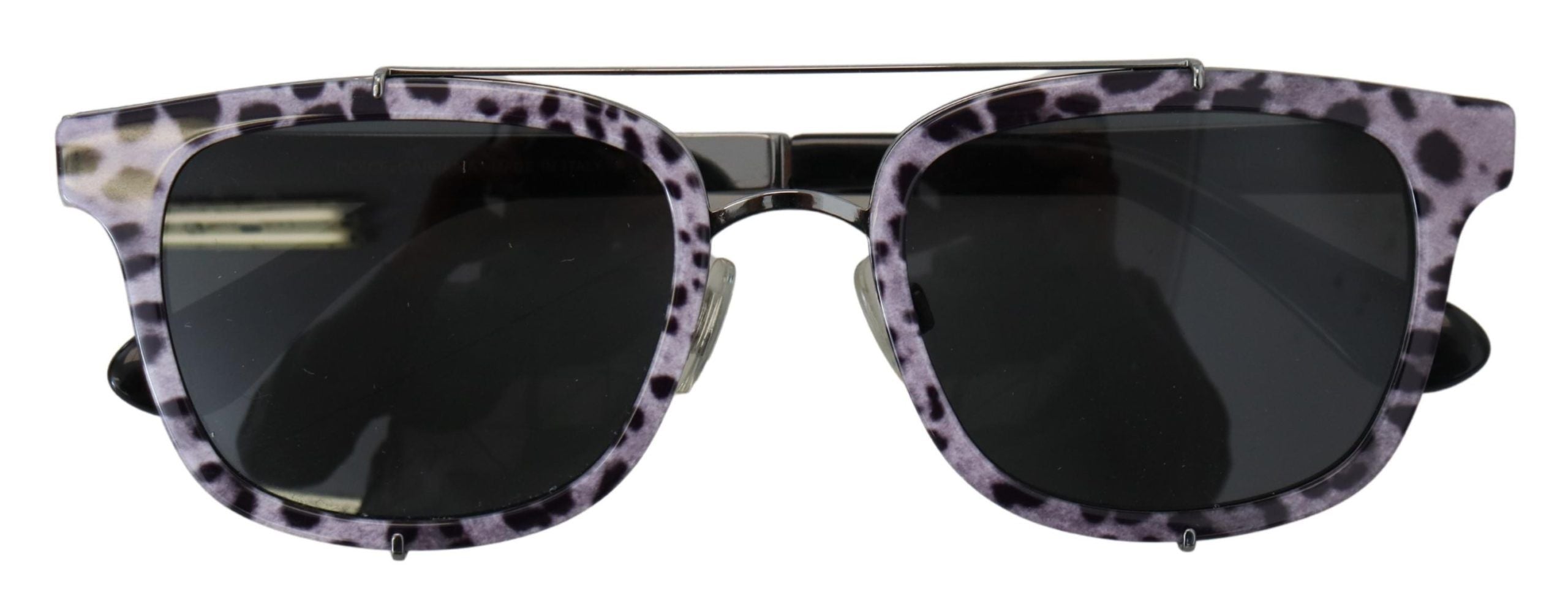 Слънчеви очила Dolce &amp; Gabbana Purple Leopard Metal Frame Women Shads DG2175