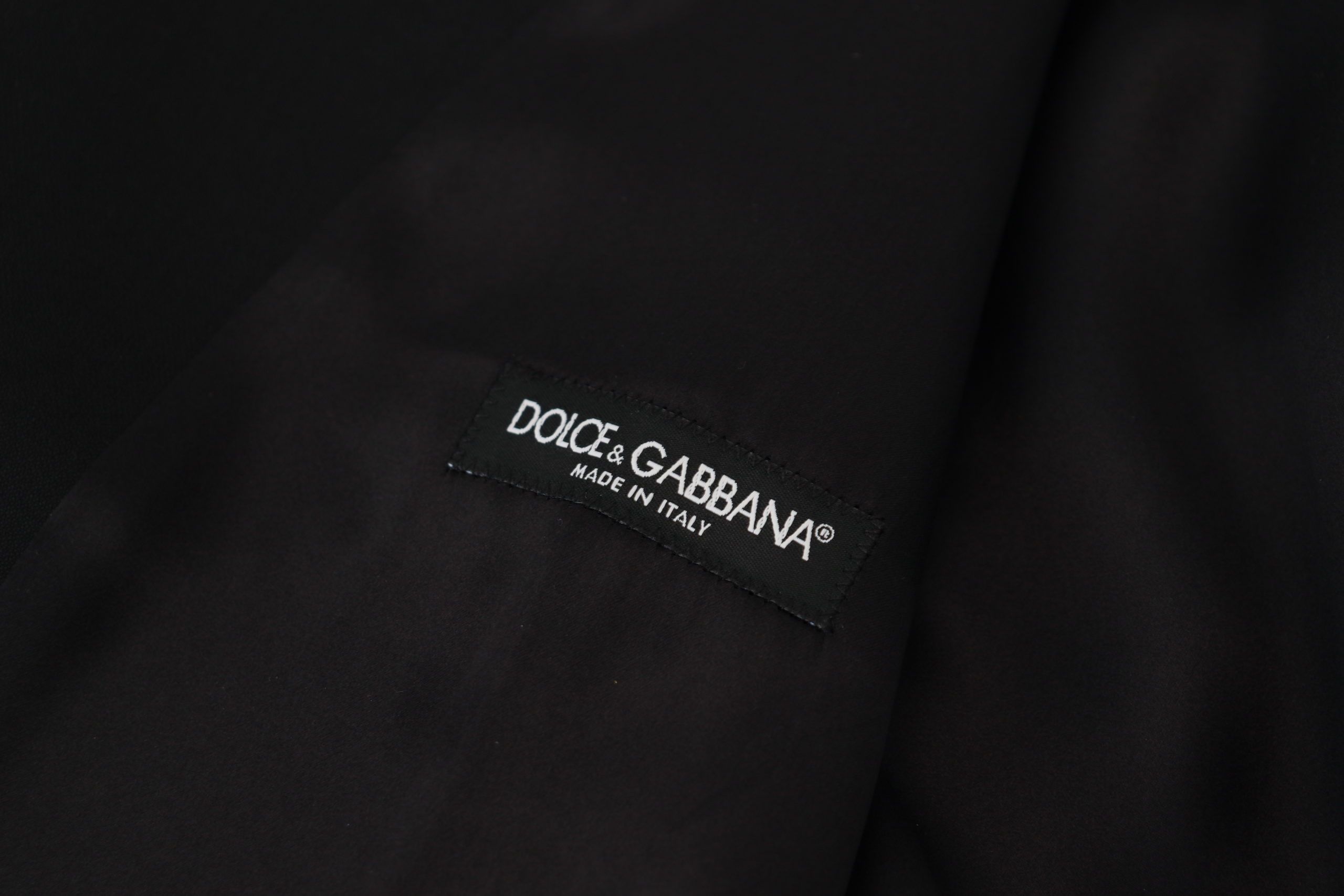 Dolce &amp; Gabbana Черна вълнена жилетка с официална рокля