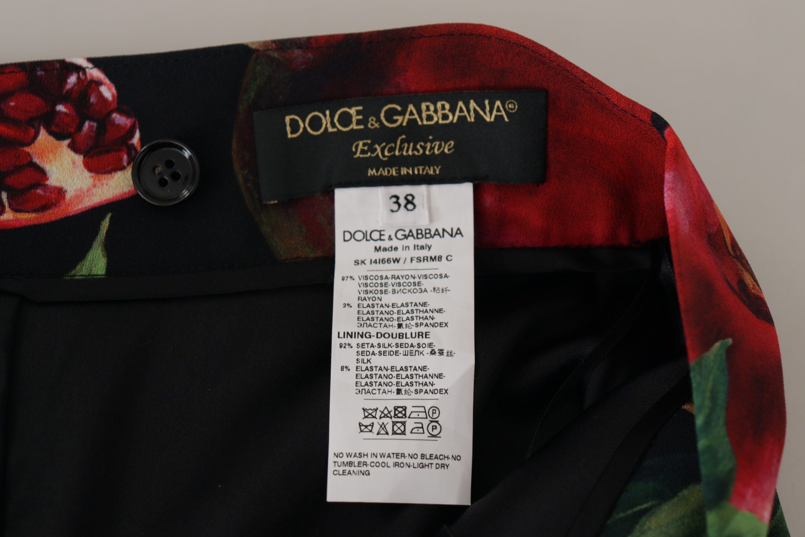 Dolce & Gabbana Chic Midi Wrap Skirt with Fruit Motif