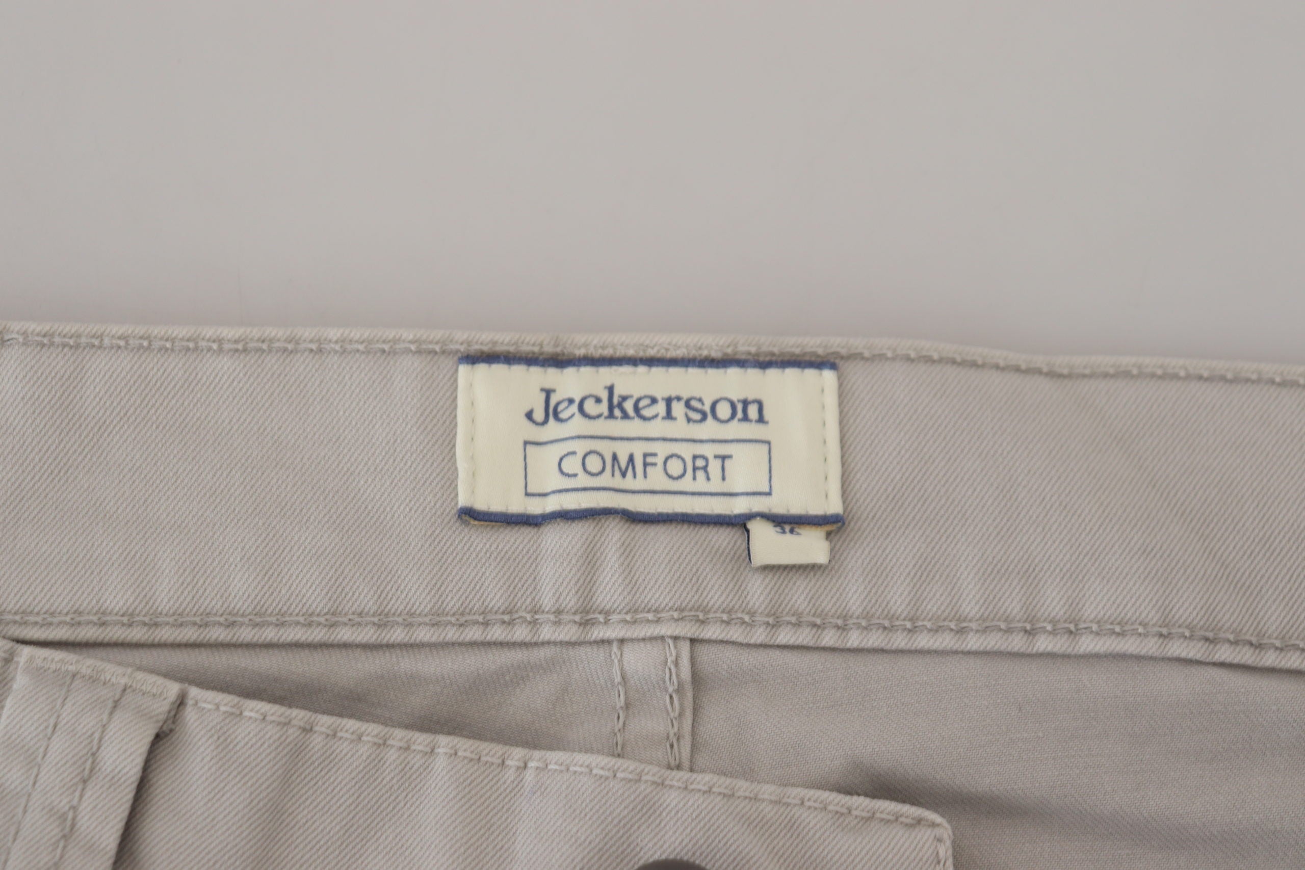 Сиви памучни стеснени мъжки ежедневни панталони Jeckerson