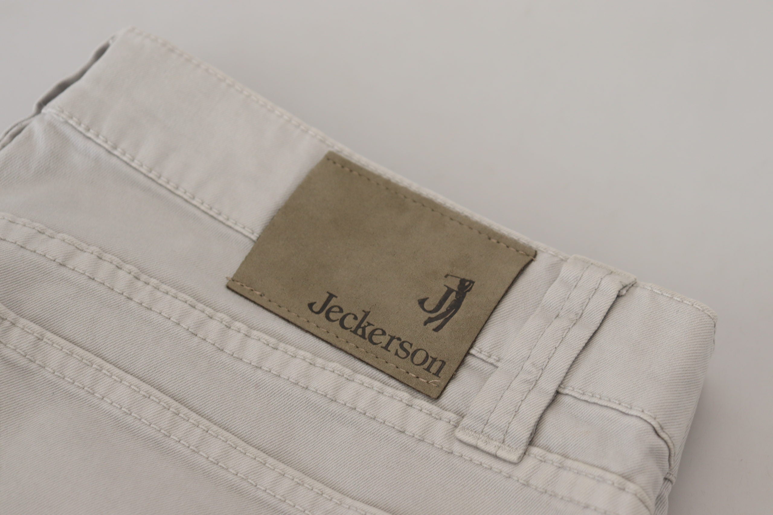 Сиви памучни стеснени мъжки ежедневни панталони Jeckerson