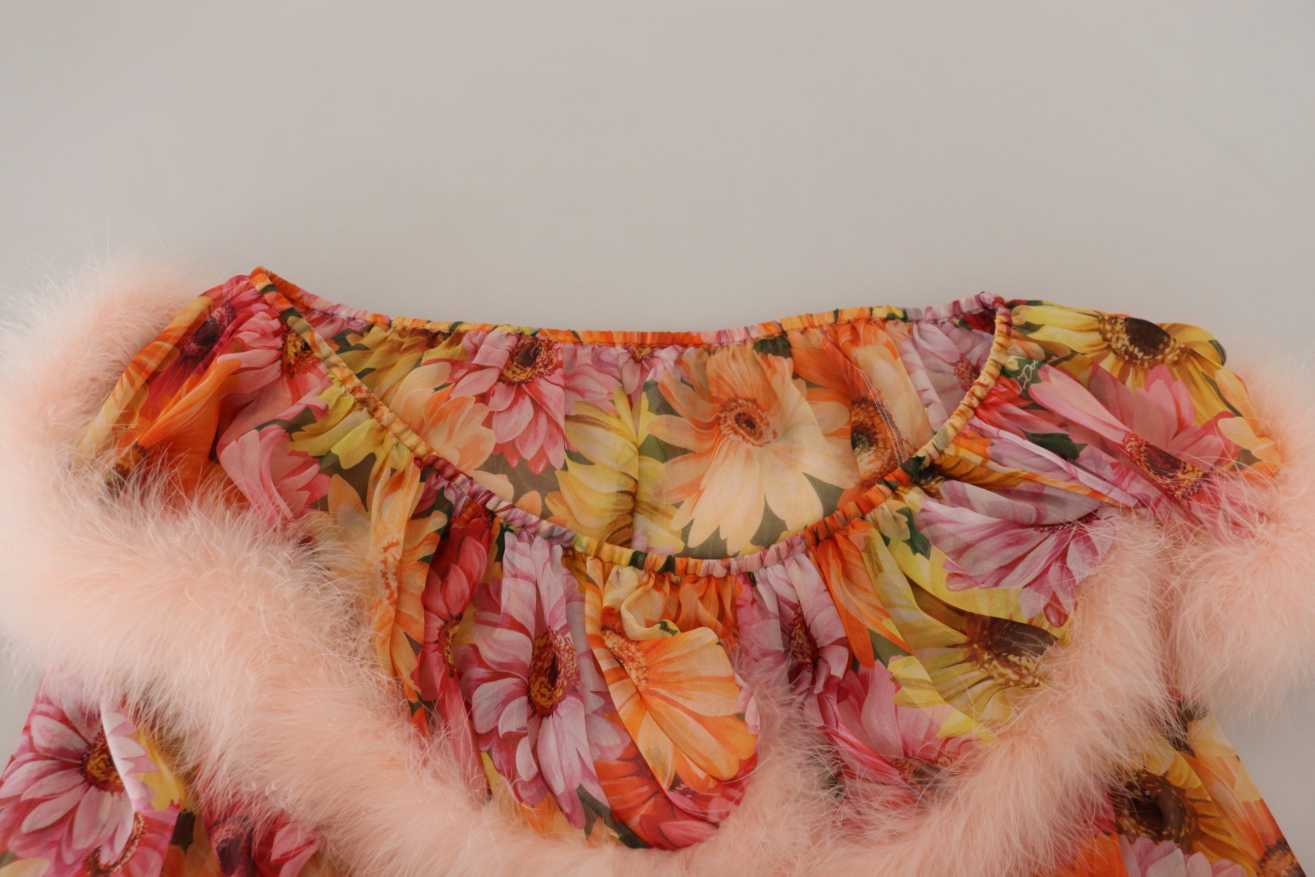 Dolce &amp; Gabbana Многоцветна горна част от блуза с флорална кожа