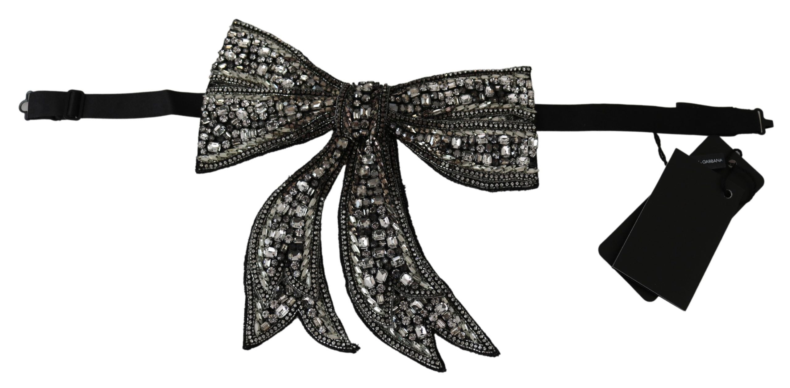 Дамска папийонка с украса от 100% копринени кристали Dolce &amp; Gabbana