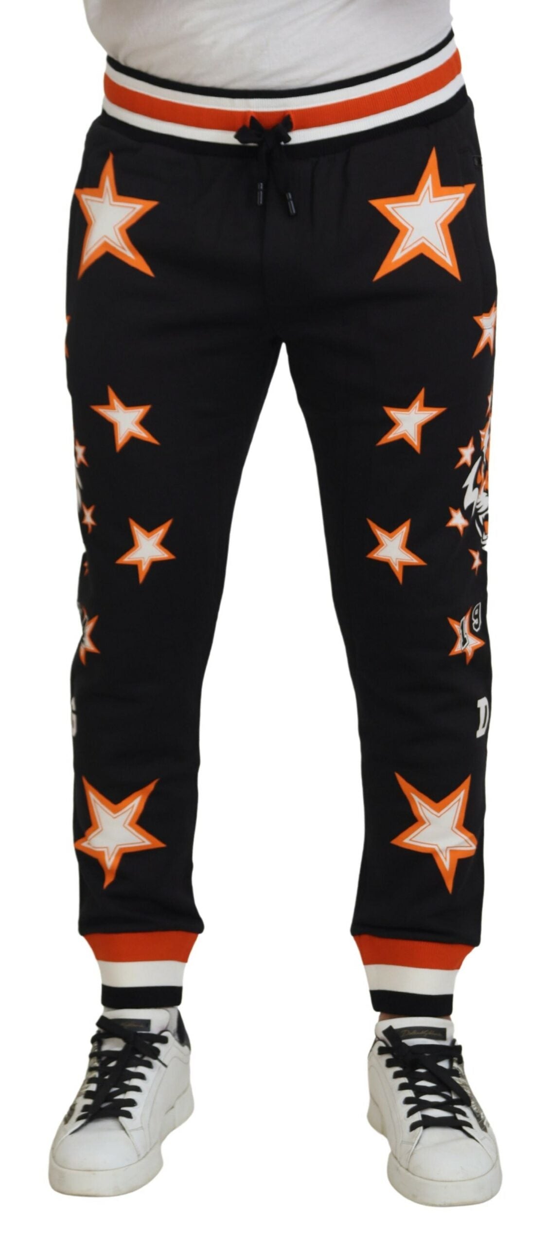Спортни панталони Dolce &amp; Gabbana с черни оранжеви звезди