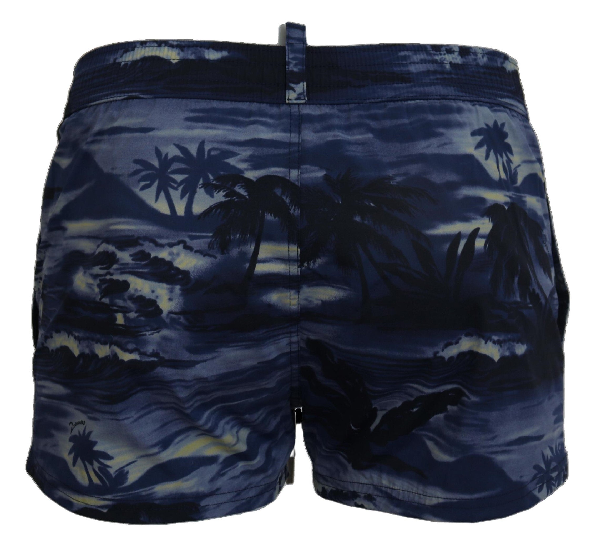 Dsquared² Blue Tropical Wave Design Плажни шорти Бански костюми