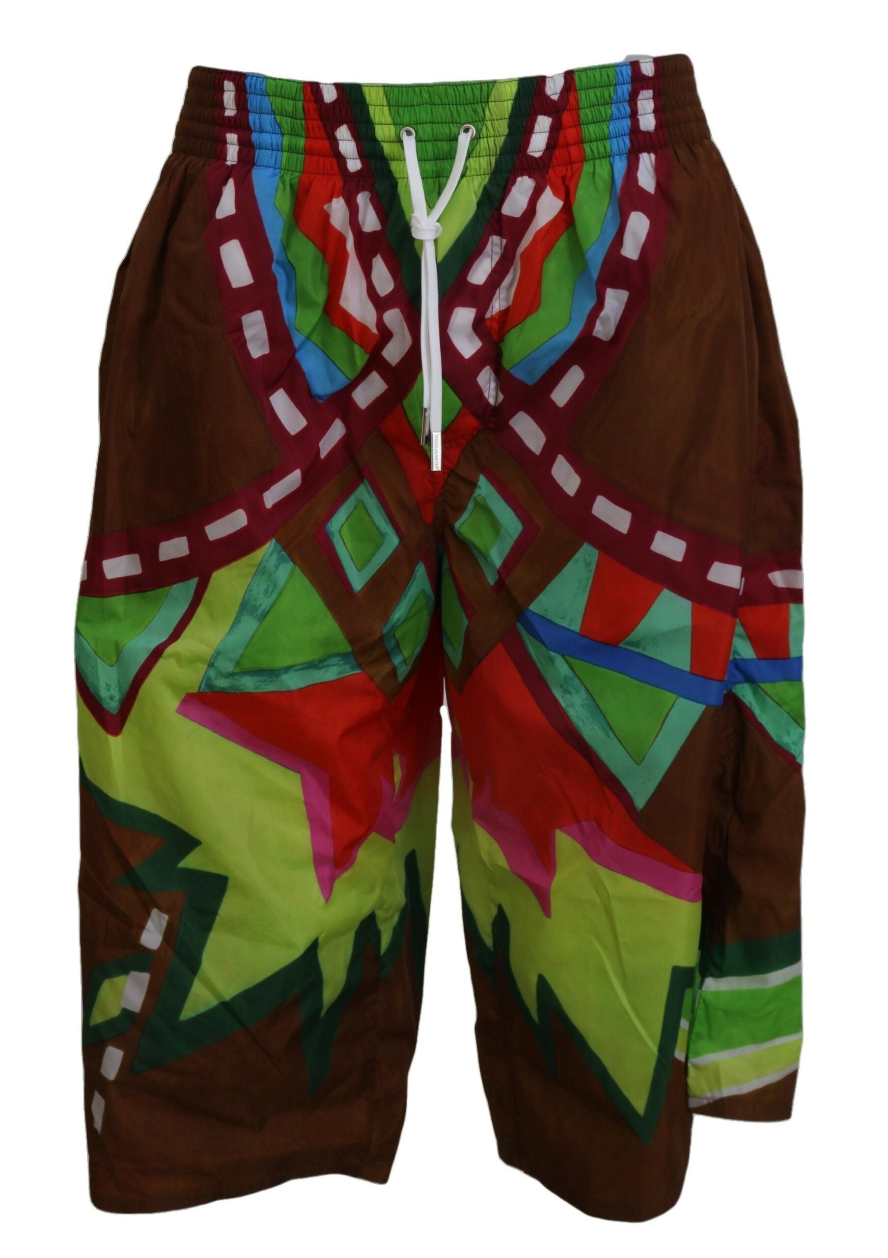 Dsquared² Многоцветни щампи Мъжки плажни шорти Бански костюми