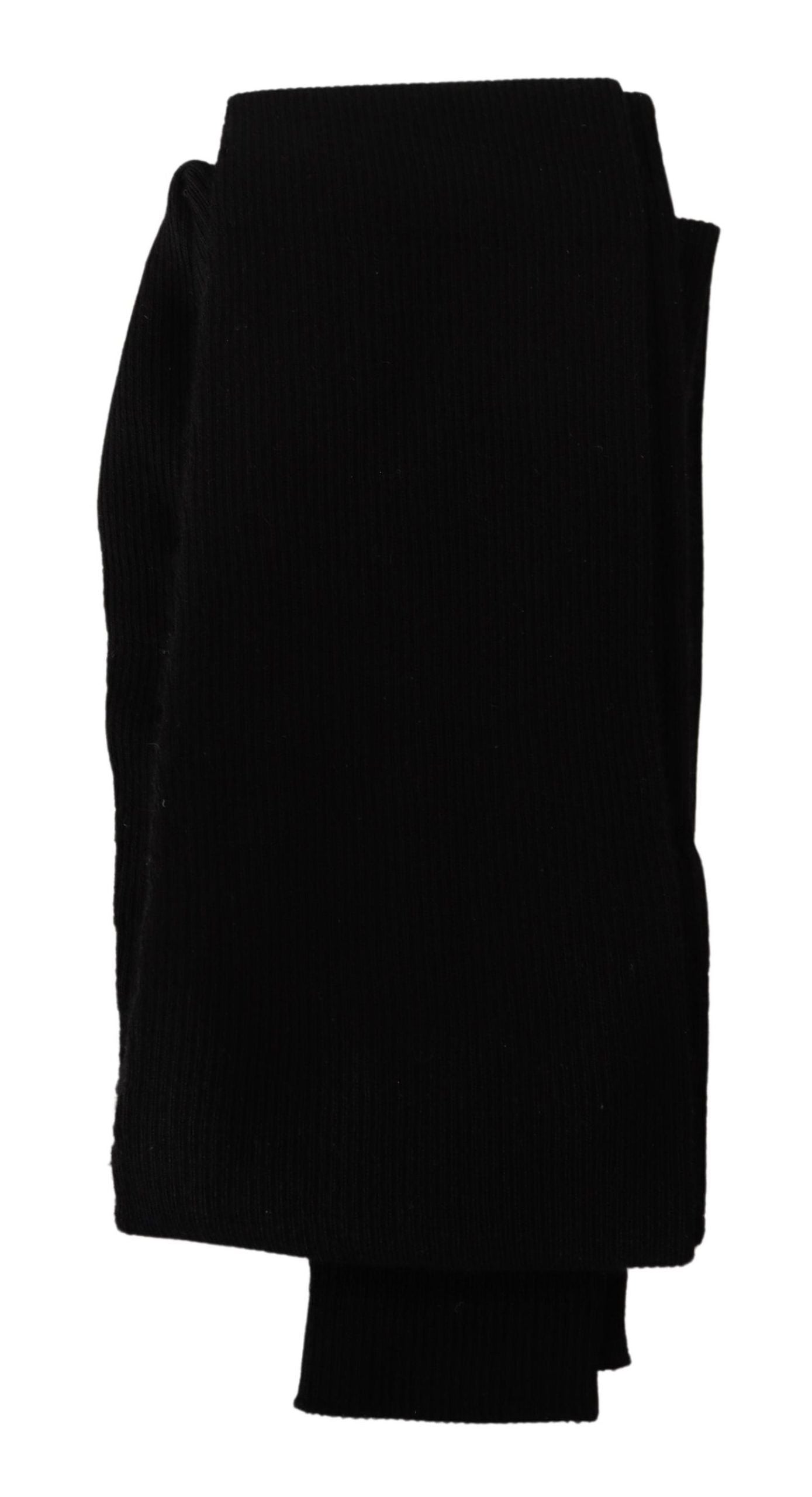 Dolce &amp; Gabbana черен 100% кашмирен чорапогащник Чорапи