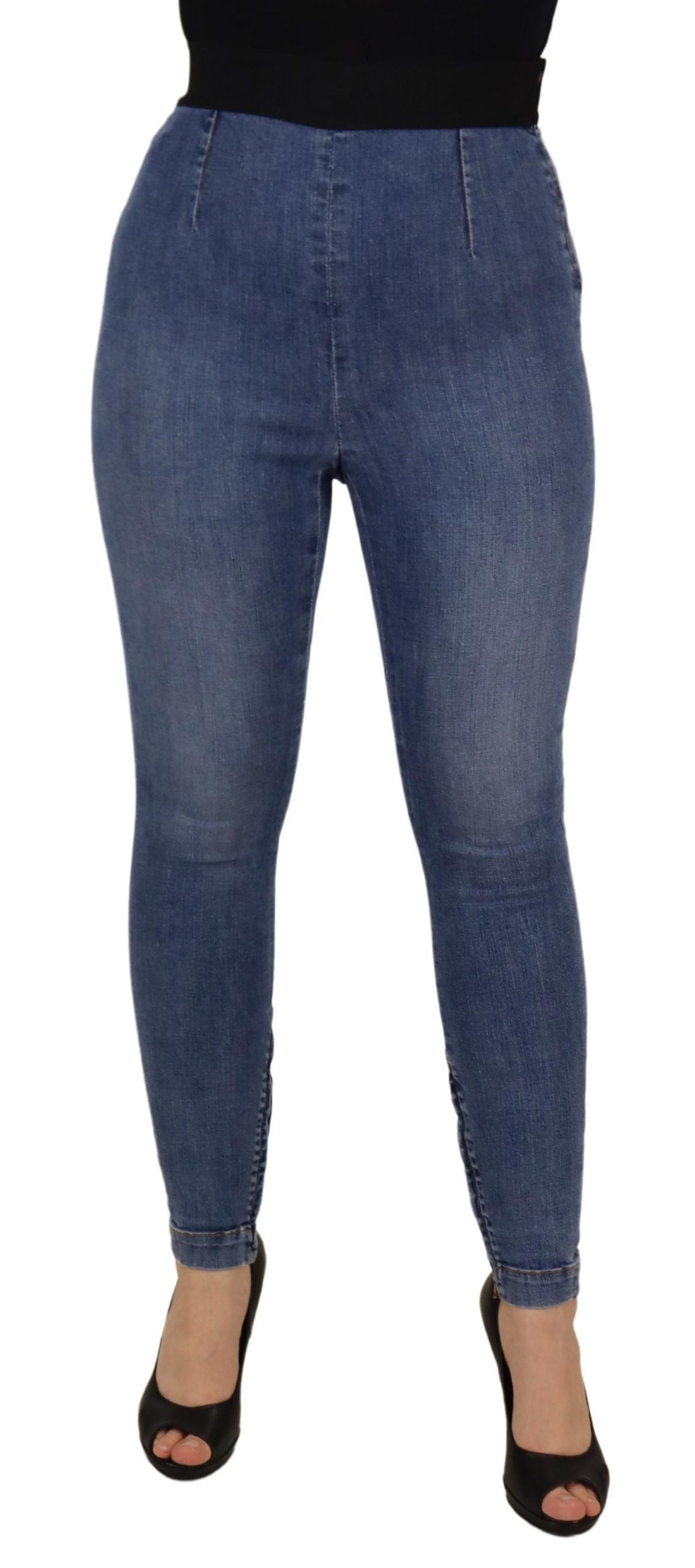 Dolce & Gabbana High Waist Skinny Denim The latest in style, these skinny jeans take it up a notch with a flattering high waist. Made of 98% cotton and 2% elastane, they offer a snug yet comfortable stretch fit. Country of origin: IT, you'll be donning a